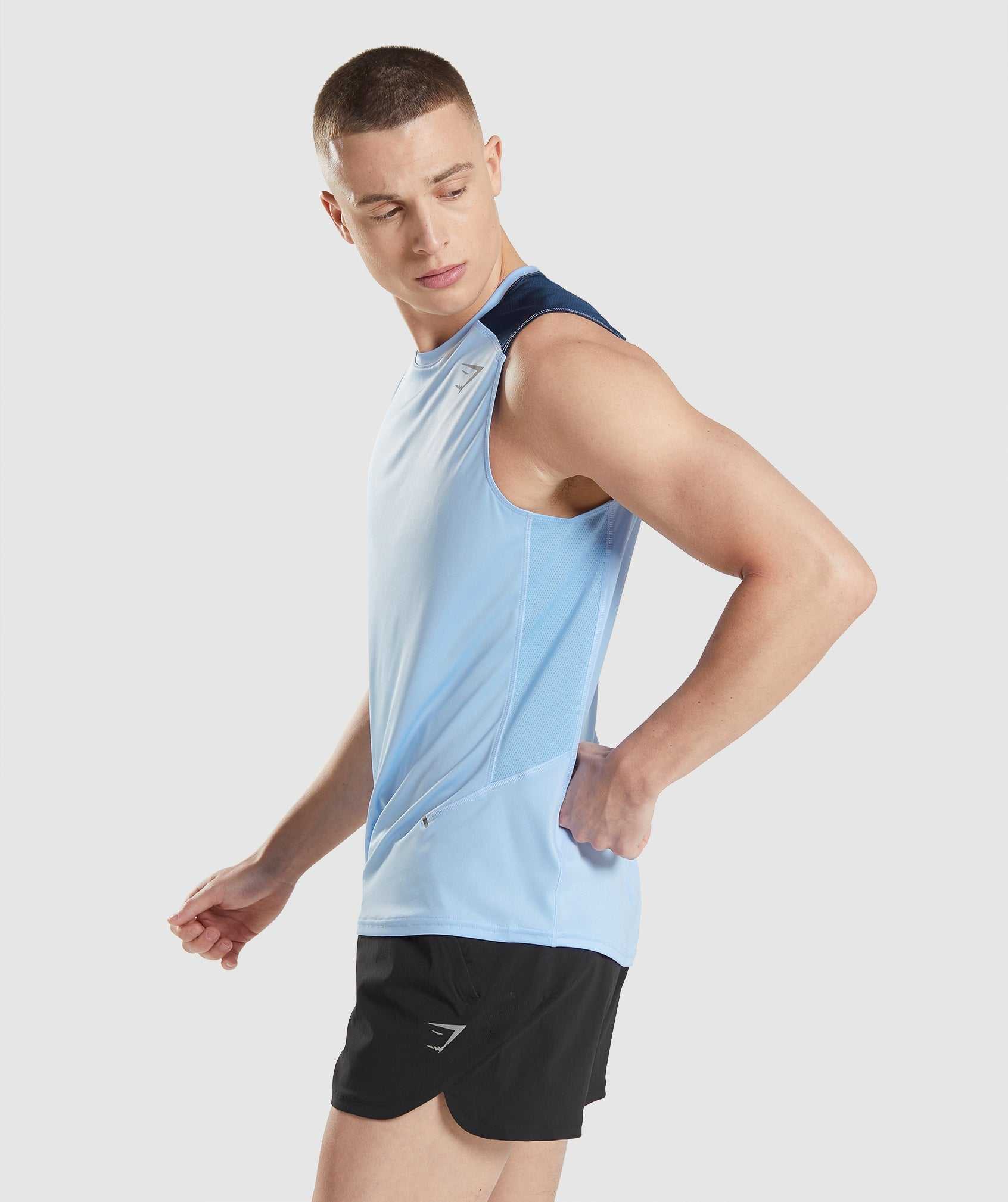 Gymshark Speed Evolve Tanktop Blauw | MGKQ85427