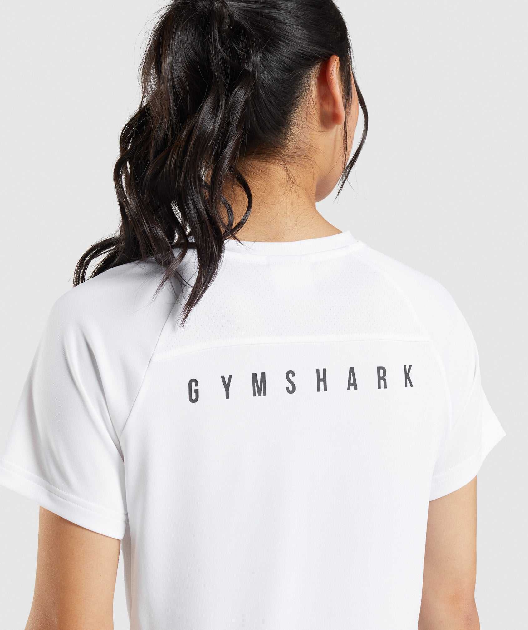 Gymshark Sport Midi T-shirts Wit | EKYM20759