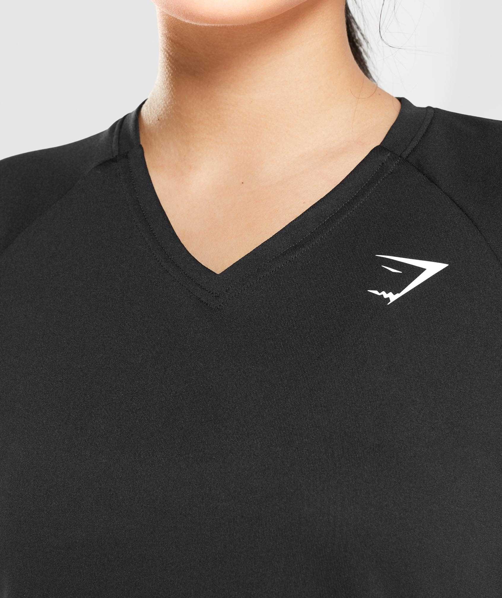 Gymshark Sport Midi T-shirts Zwart | HMCO74350