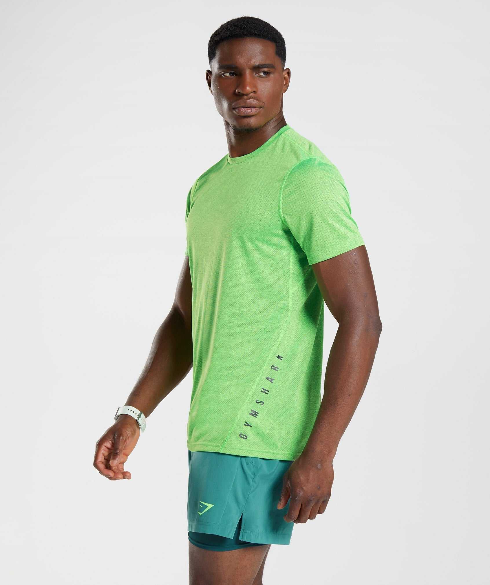 Gymshark Sport T-shirts Lichtgroen Zwart | GRFO15273