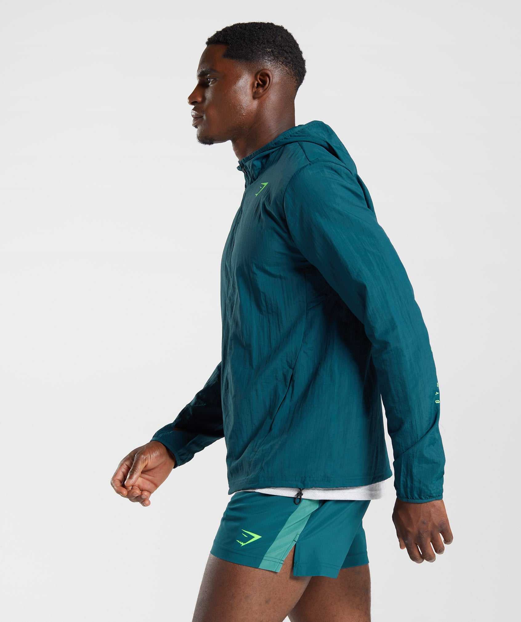 Gymshark Sport Windbreaker Jassen Turquoise | YVCH35026