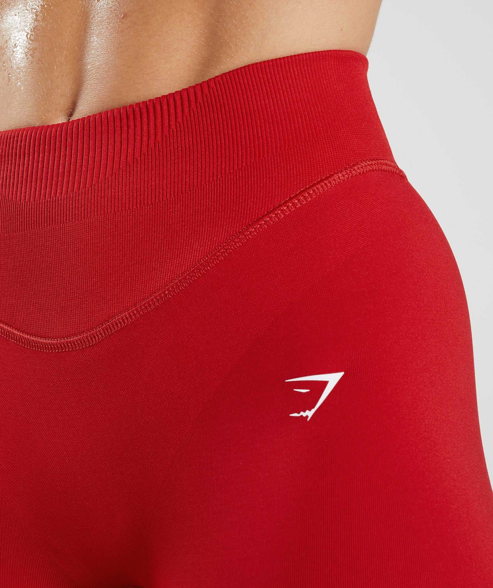 Gymshark Sweat Seamless Sculpt Korte Broek Rood | FWRN34568