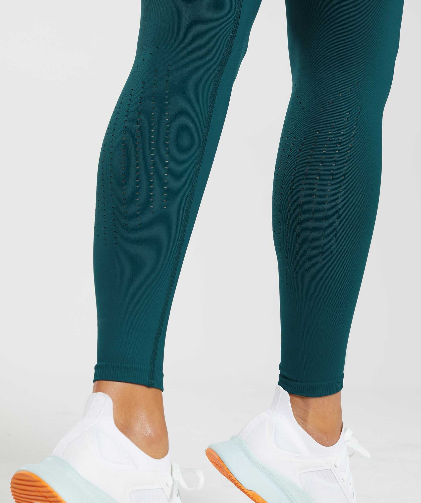 Gymshark Sweat Seamless Sculpt Leggings Turquoise | ECYF36589