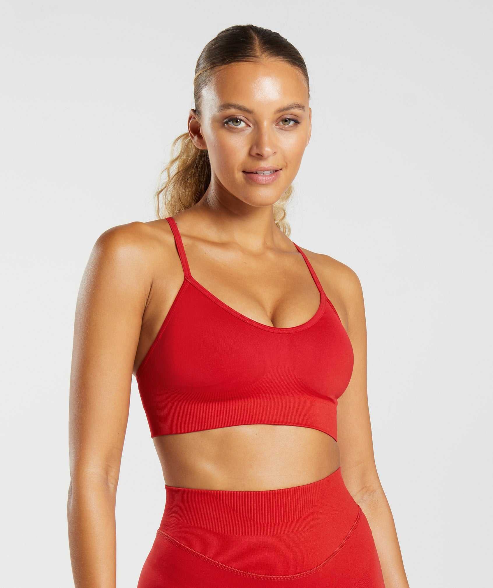 Gymshark Sweat Seamless Sport Bh Rood | DOWM46873