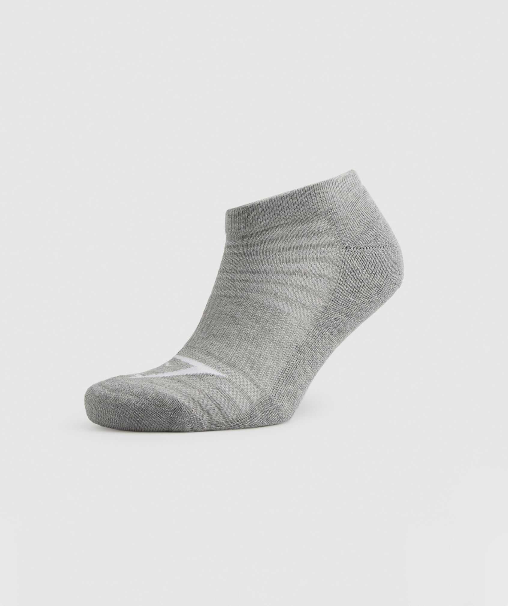 Gymshark Trainer Socks 3pk Accessoires Wit Lichtgrijs Zwart | BFIJ27681