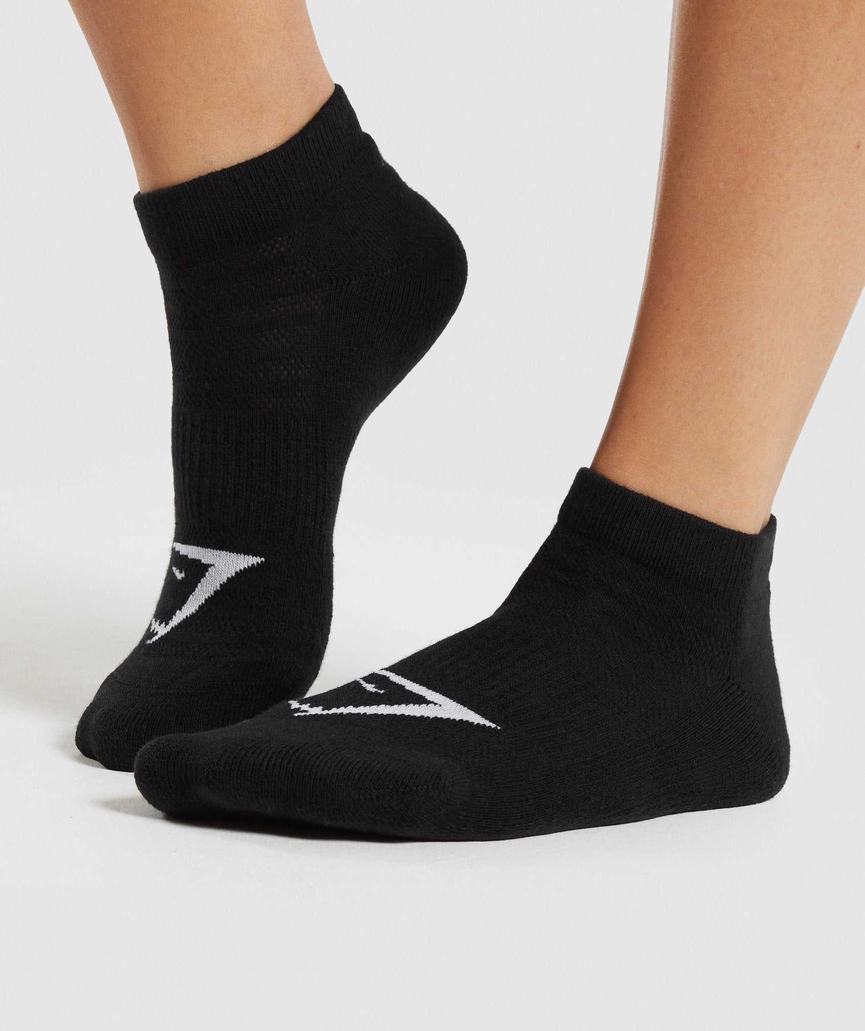 Gymshark Trainer Socks 3pk Accessoires Zwart | KZBJ20473