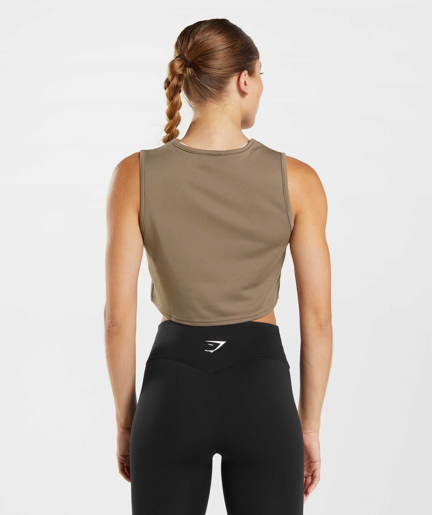 Gymshark Training Crop Topjes Bruin | PSUM42173