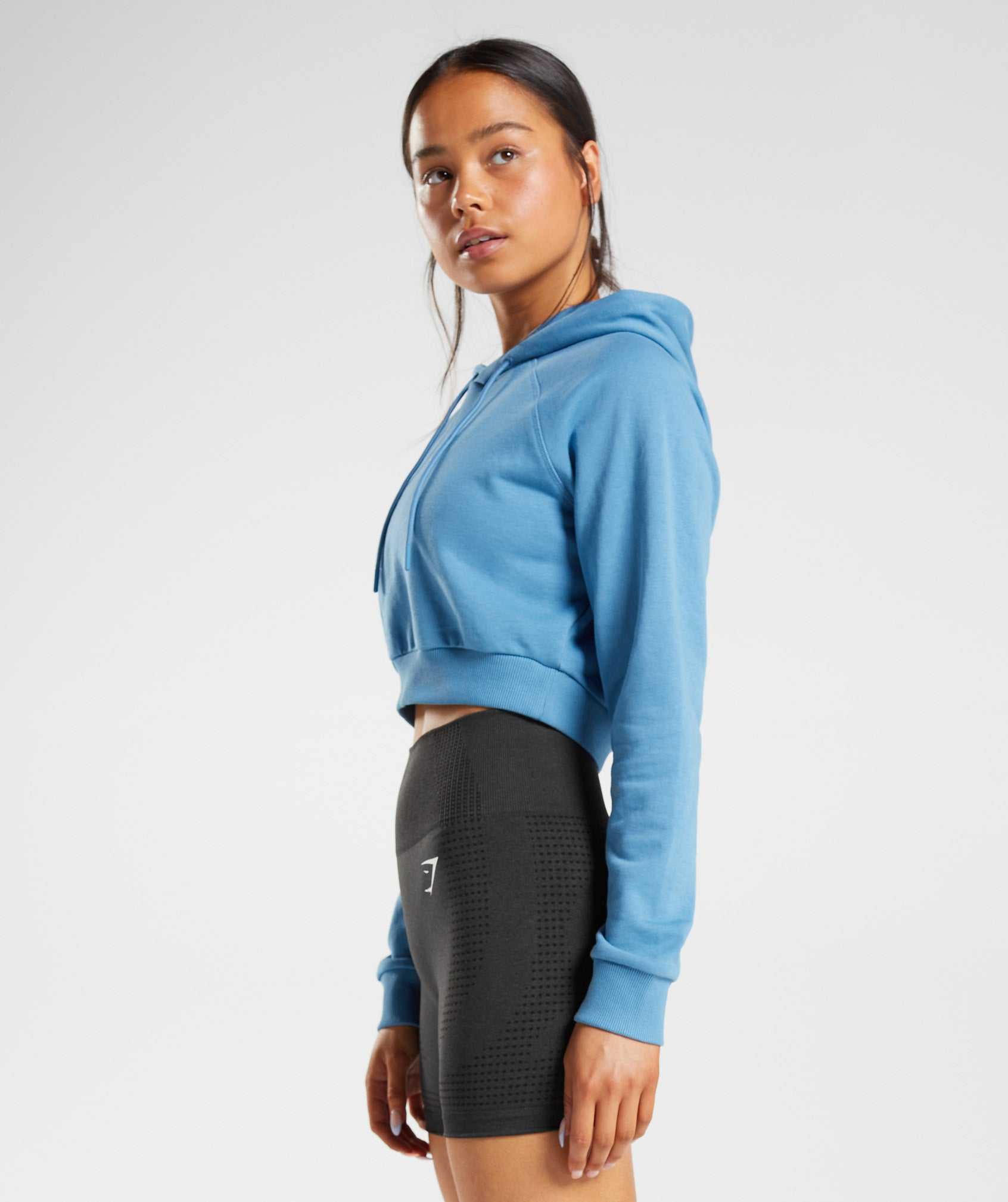 Gymshark Training Cropped Pullover Blauw | MYES59128