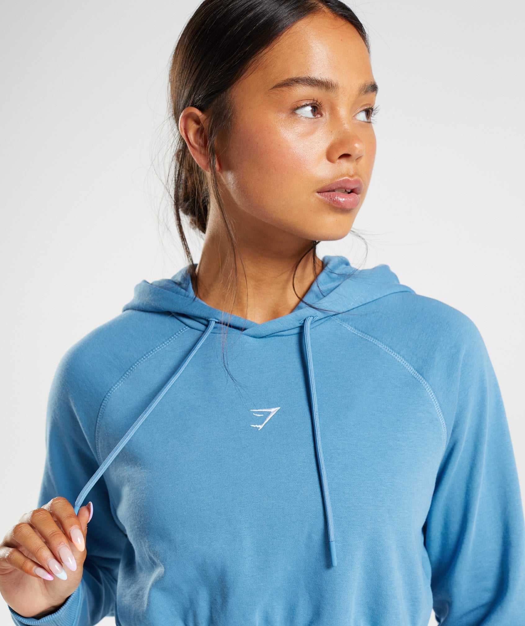 Gymshark Training Cropped Pullover Blauw | MYES59128