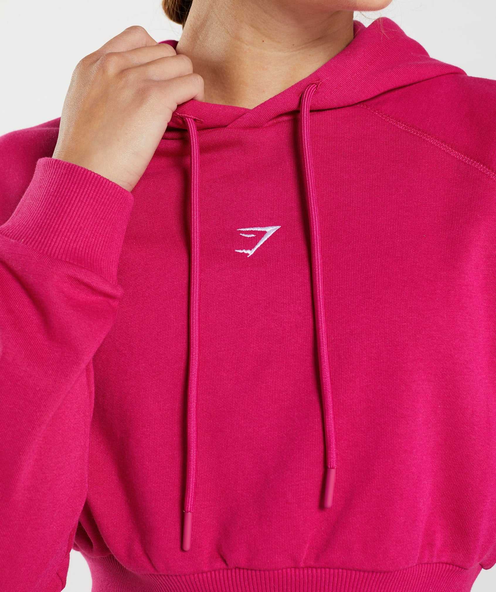 Gymshark Training Cropped Pullover Roze | GOIQ39187