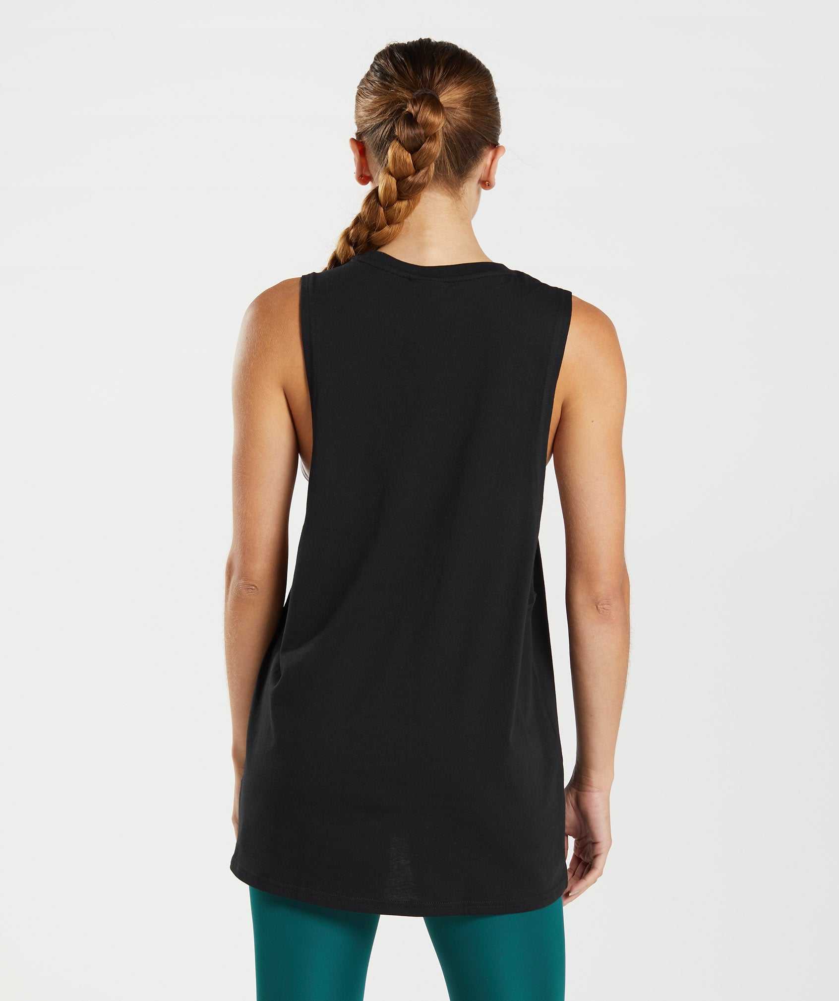 Gymshark Training Drop Arm Tanktop Zwart | MLWK03512