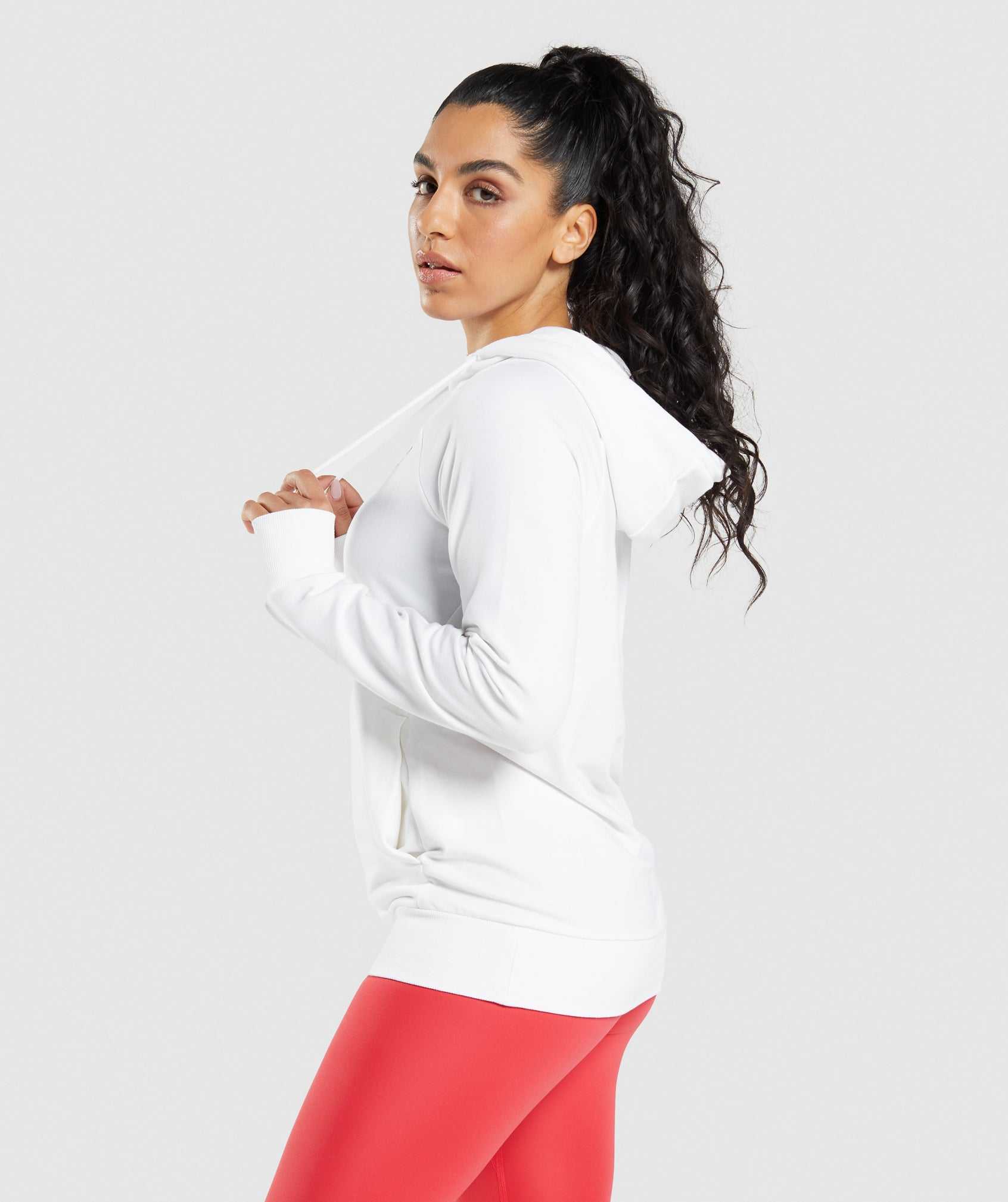 Gymshark Training Hoodie Wit | JABR45106