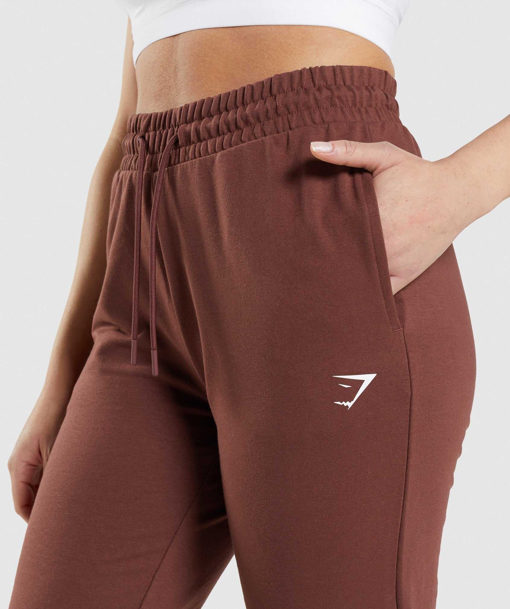 Gymshark Training Joggingbroeken Roze Bruin | WBZX70546