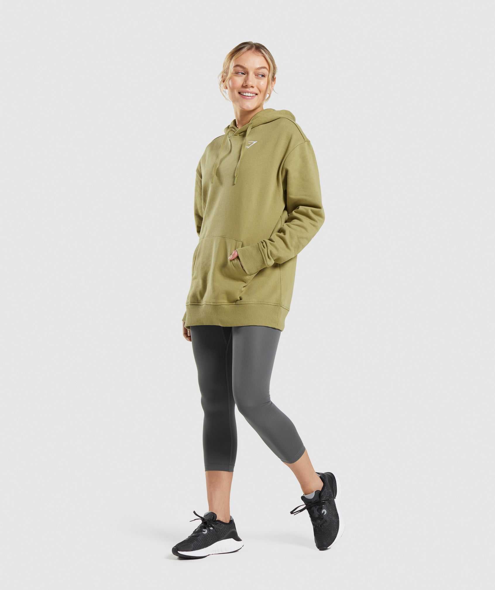 Gymshark Training Oversized Hoodie Groen | SFGV78964