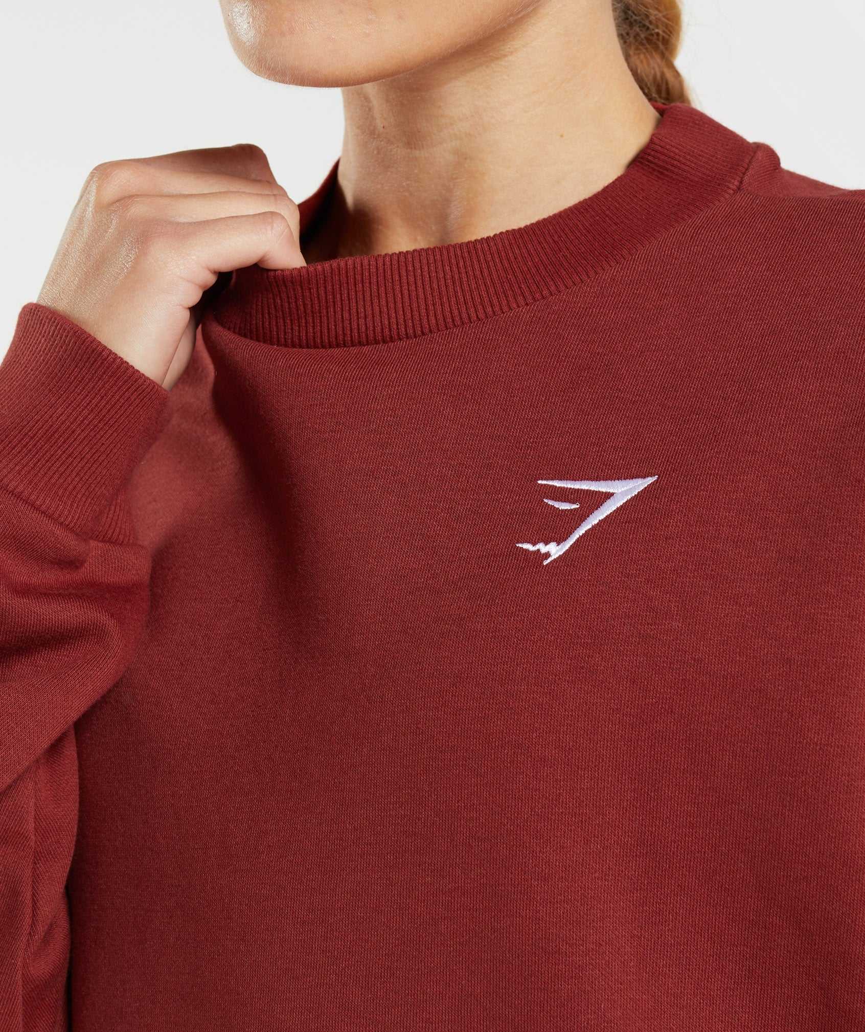 Gymshark Training Oversized Sweatshirt Pullover Rood | UCVS19673