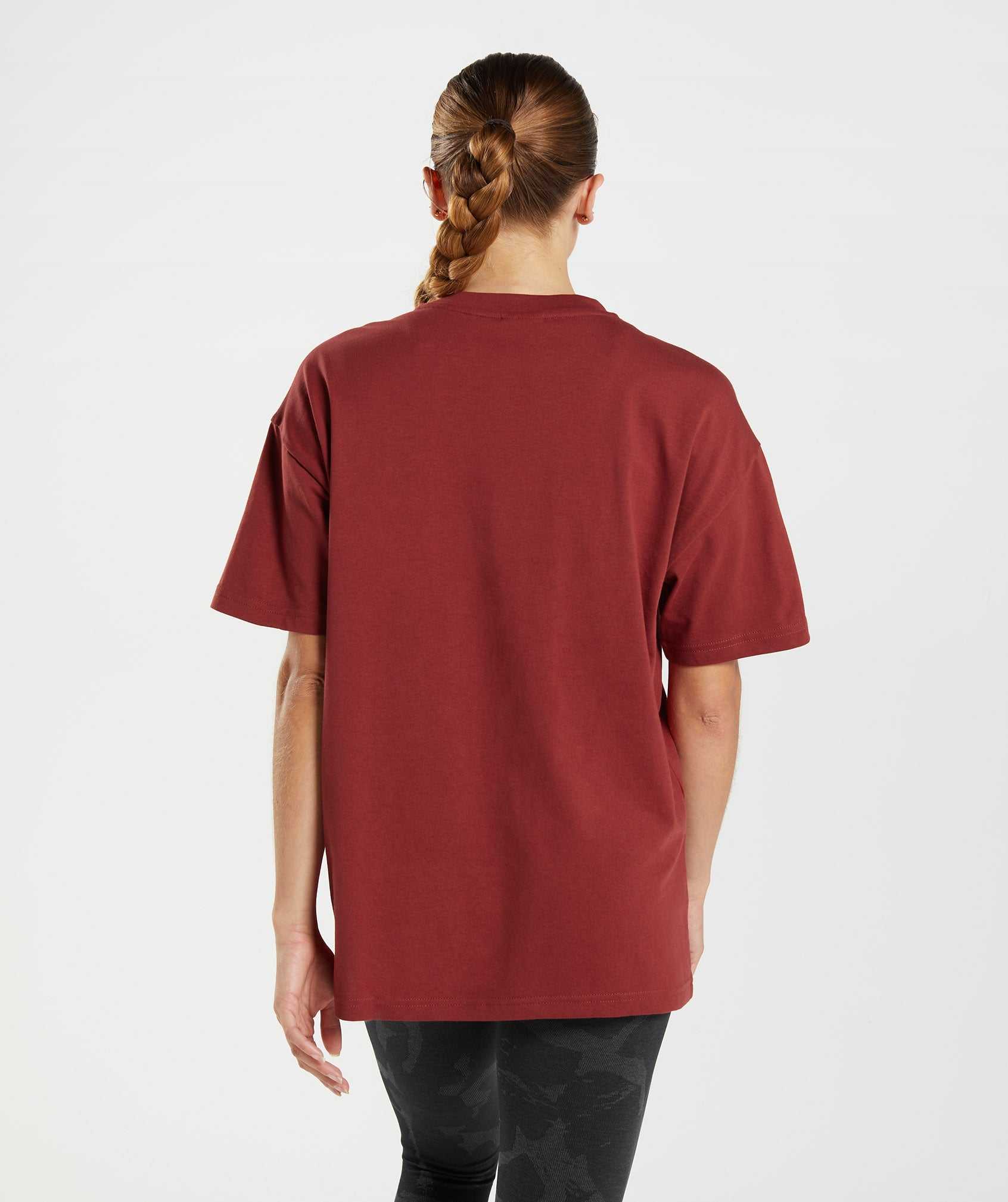 Gymshark Training Oversized T-shirts Rood | FTHS97063