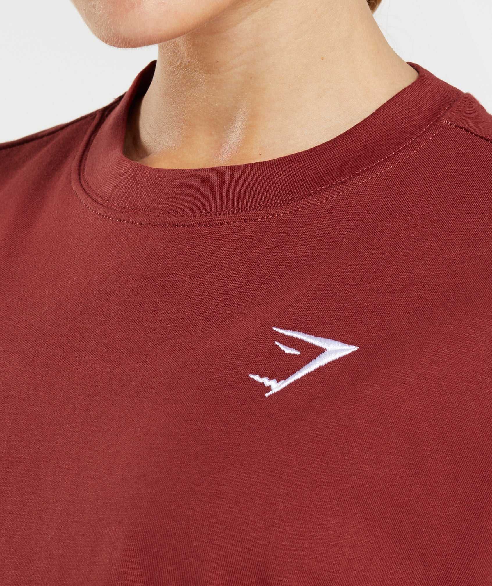 Gymshark Training Oversized T-shirts Rood | FTHS97063