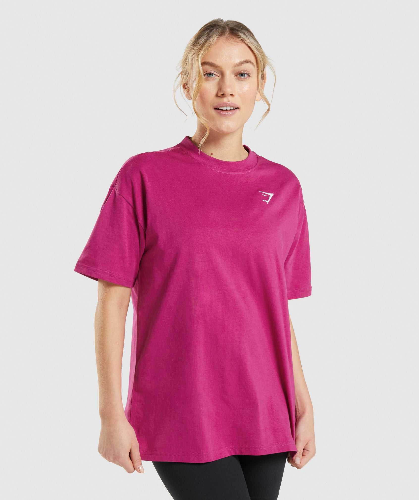 Gymshark Training Oversized T-shirts Roze | XQOR65108