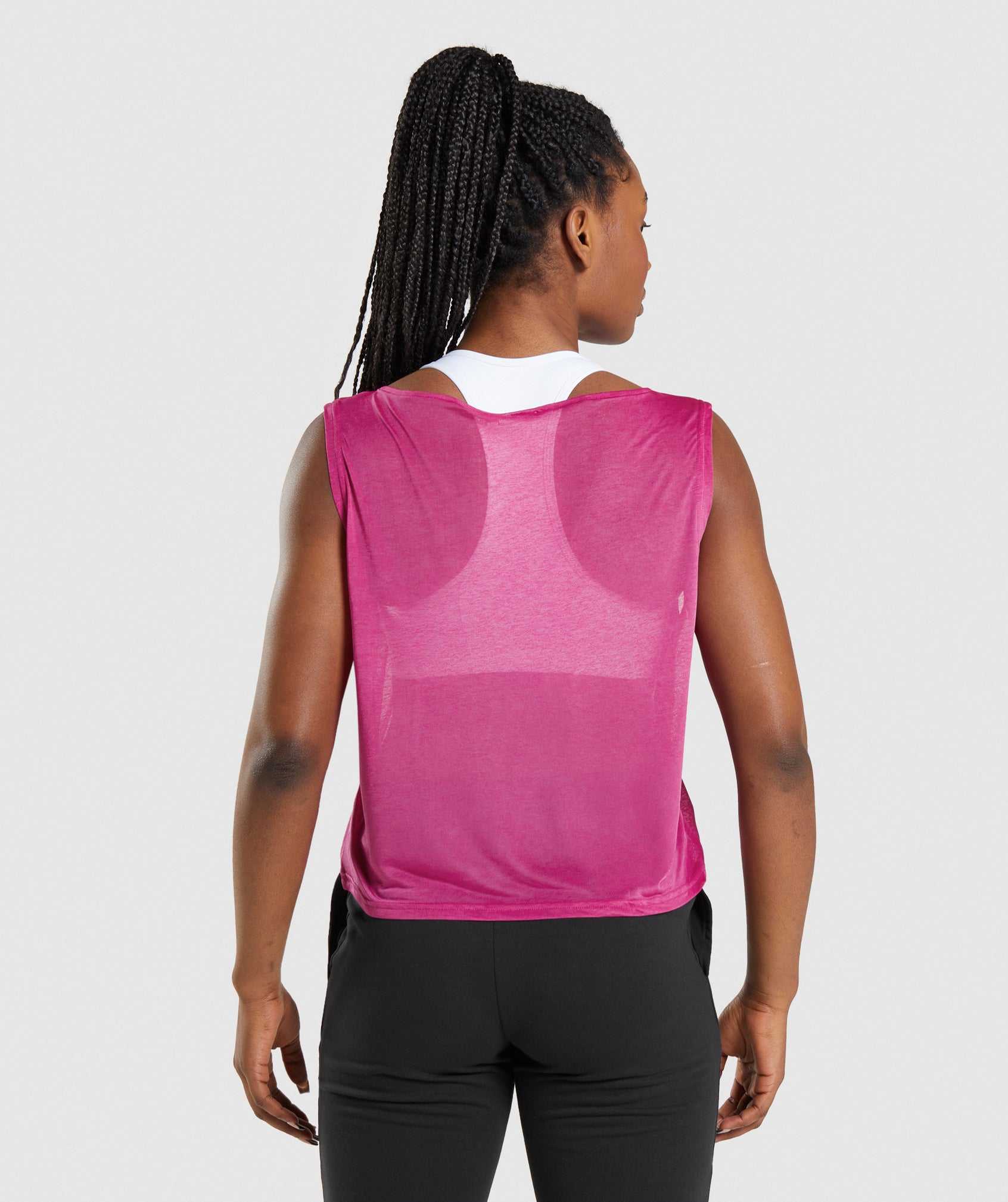 Gymshark Training Oversized Tanktop Roze | ETJI72516