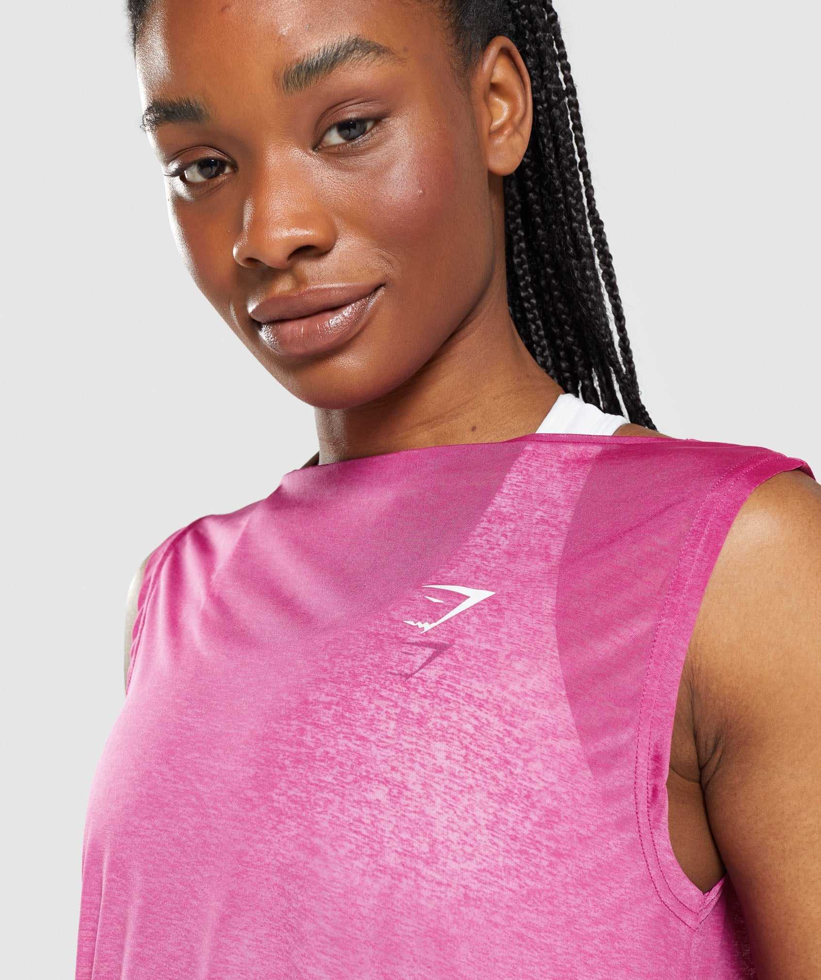 Gymshark Training Oversized Tanktop Roze | ETJI72516