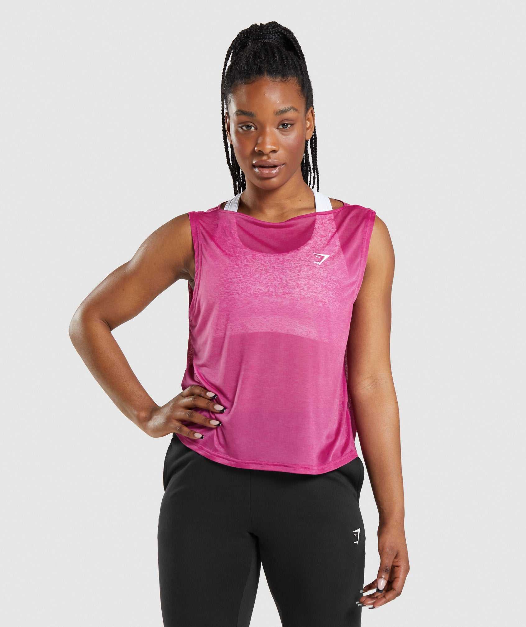 Gymshark Training Oversized Tanktop Roze | ETJI72516