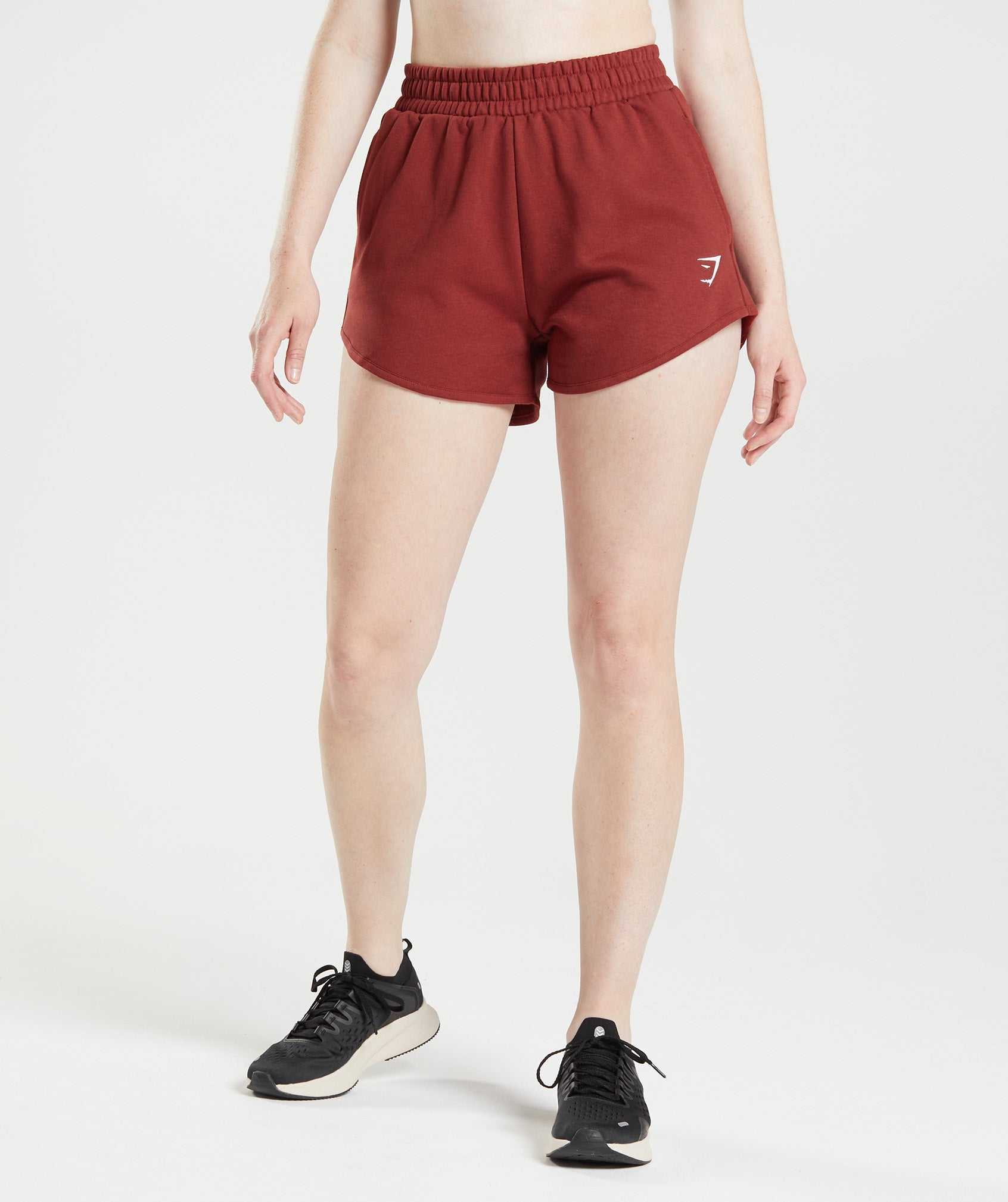 Gymshark Training Sweat Korte Broek Rood | KWJC51462