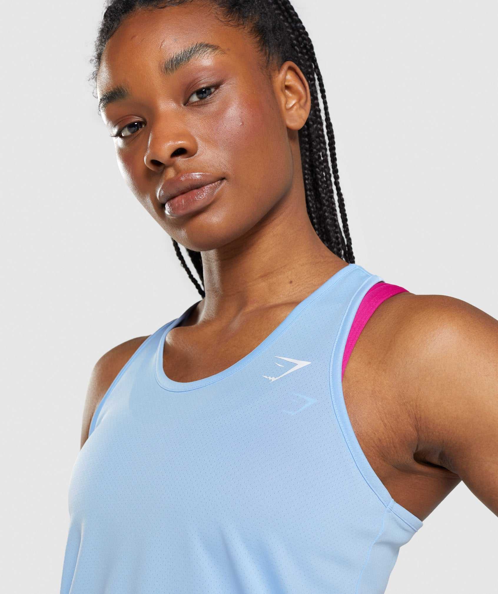 Gymshark Training Tanktop Blauw | HELI81627