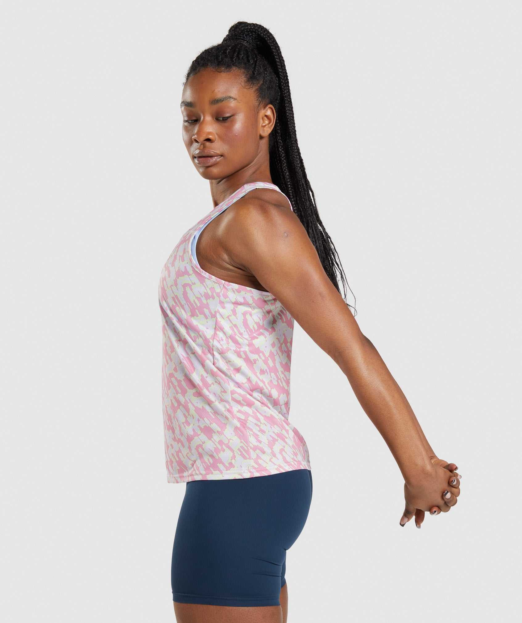 Gymshark Training Tanktop Roze | ZAHN20783