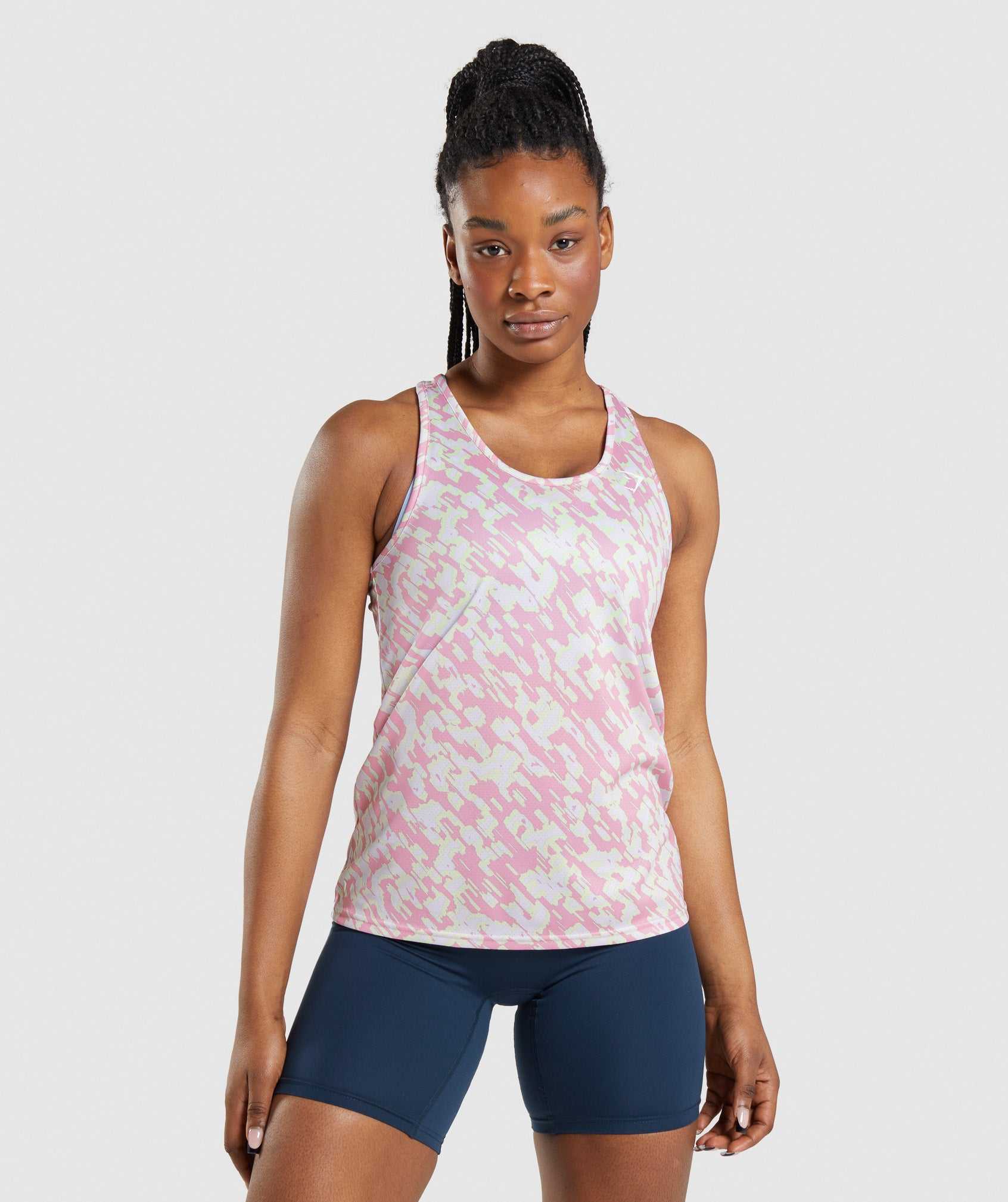 Gymshark Training Tanktop Roze | ZAHN20783