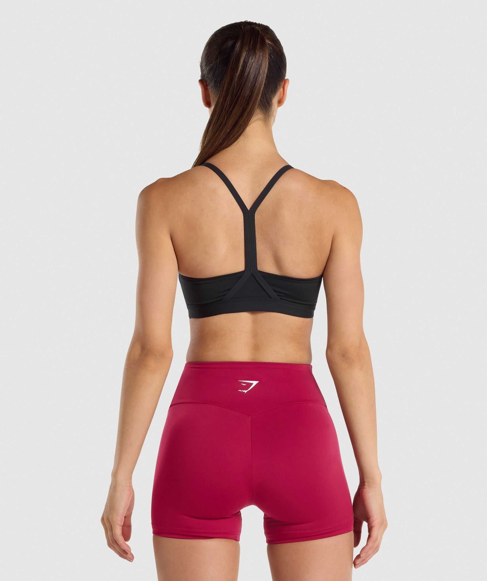 Gymshark V Neck Sport Bh Zwart | UGOP79860