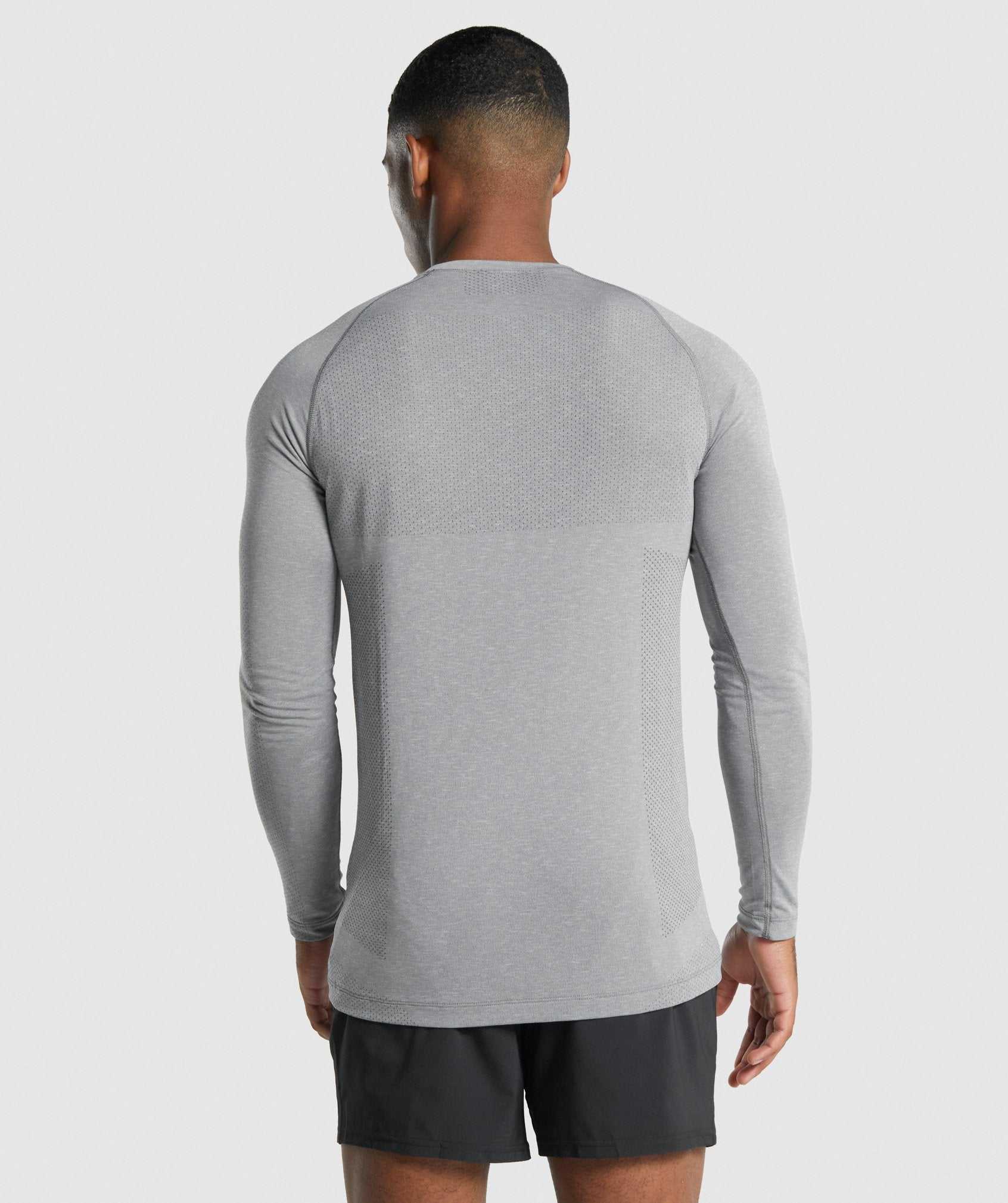 Gymshark Vital Light Seamless Long Sleeve T-shirts Grijs | MIKT15096