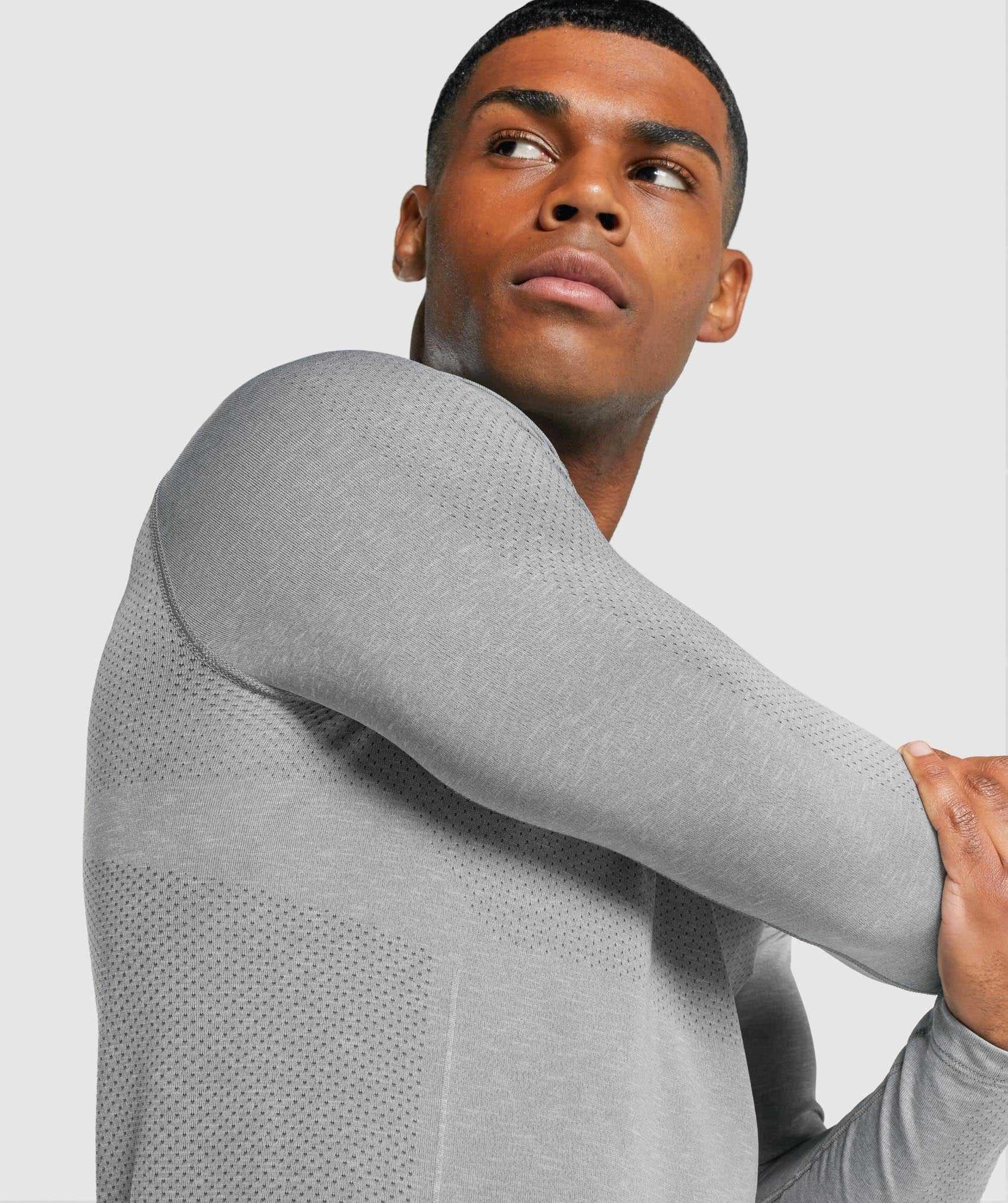 Gymshark Vital Light Seamless Long Sleeve T-shirts Grijs | MIKT15096