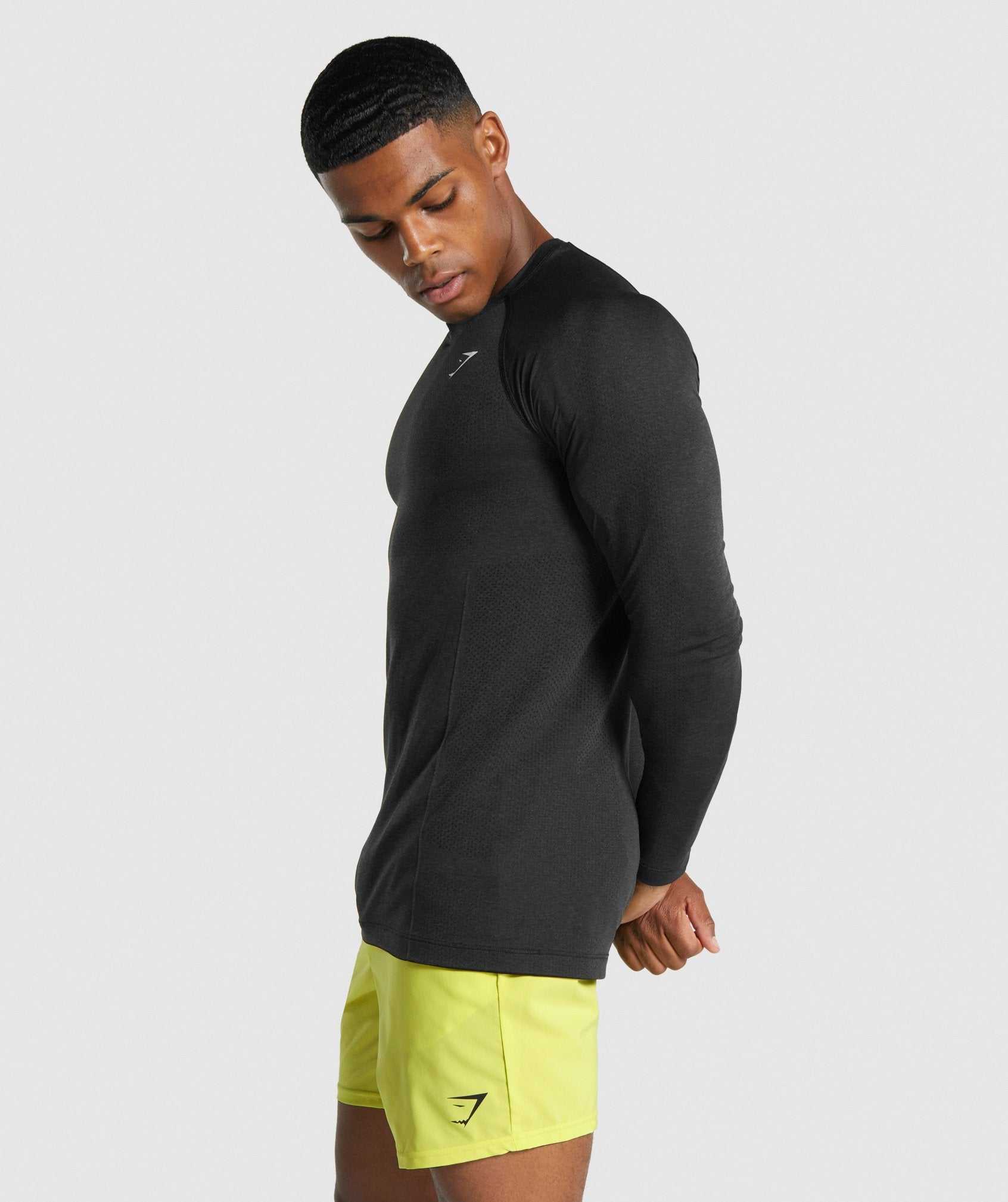 Gymshark Vital Light Seamless Long Sleeve T-shirts Zwart | WOQN98506