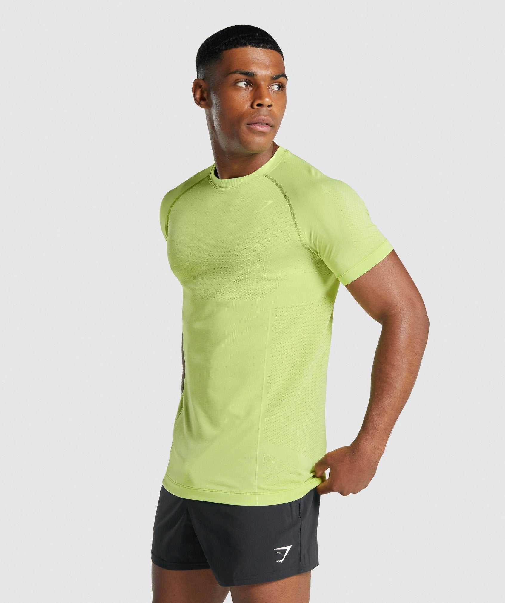 Gymshark Vital Light Seamless T-shirts Geel | KLQX89074