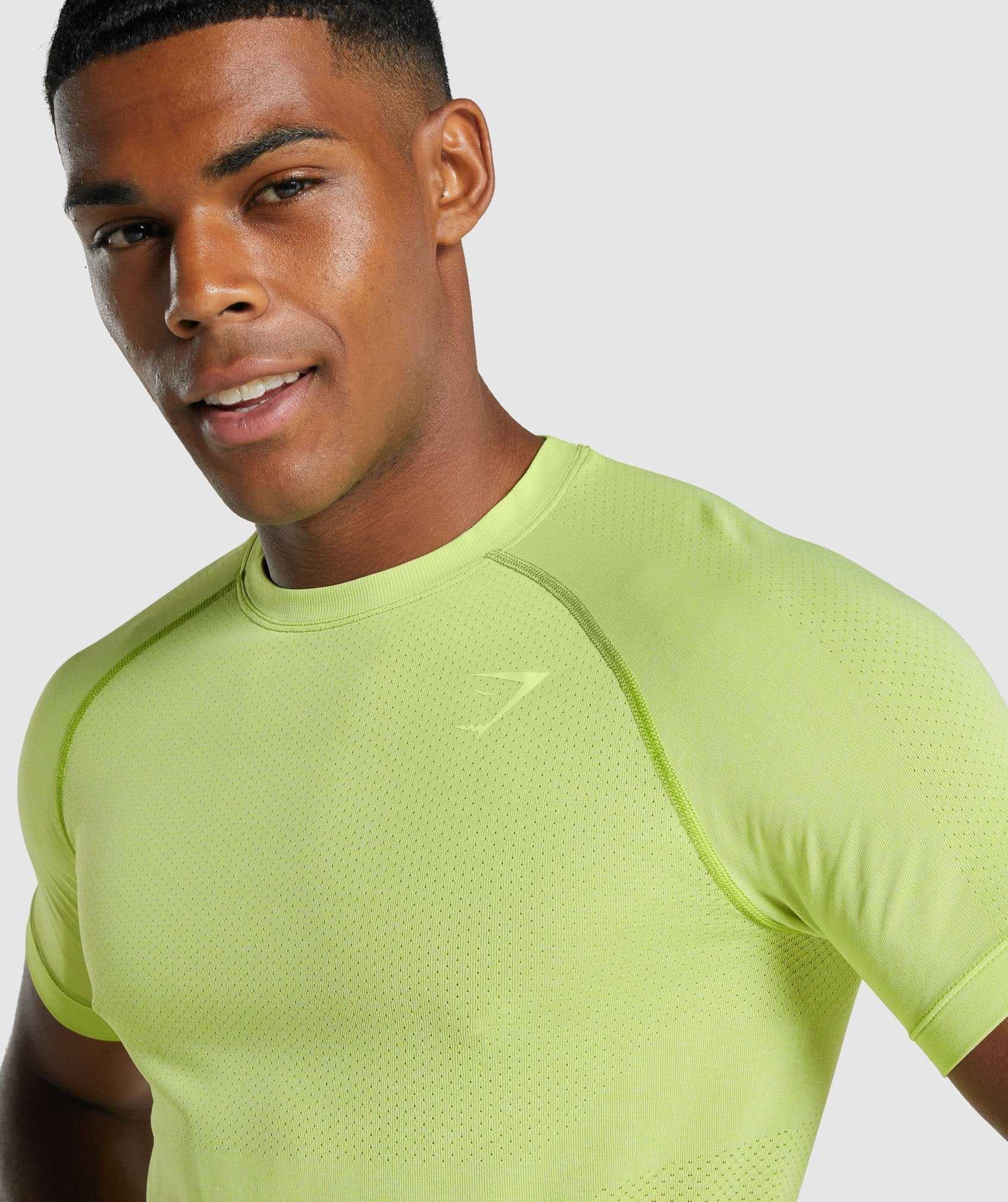 Gymshark Vital Light Seamless T-shirts Geel | KLQX89074