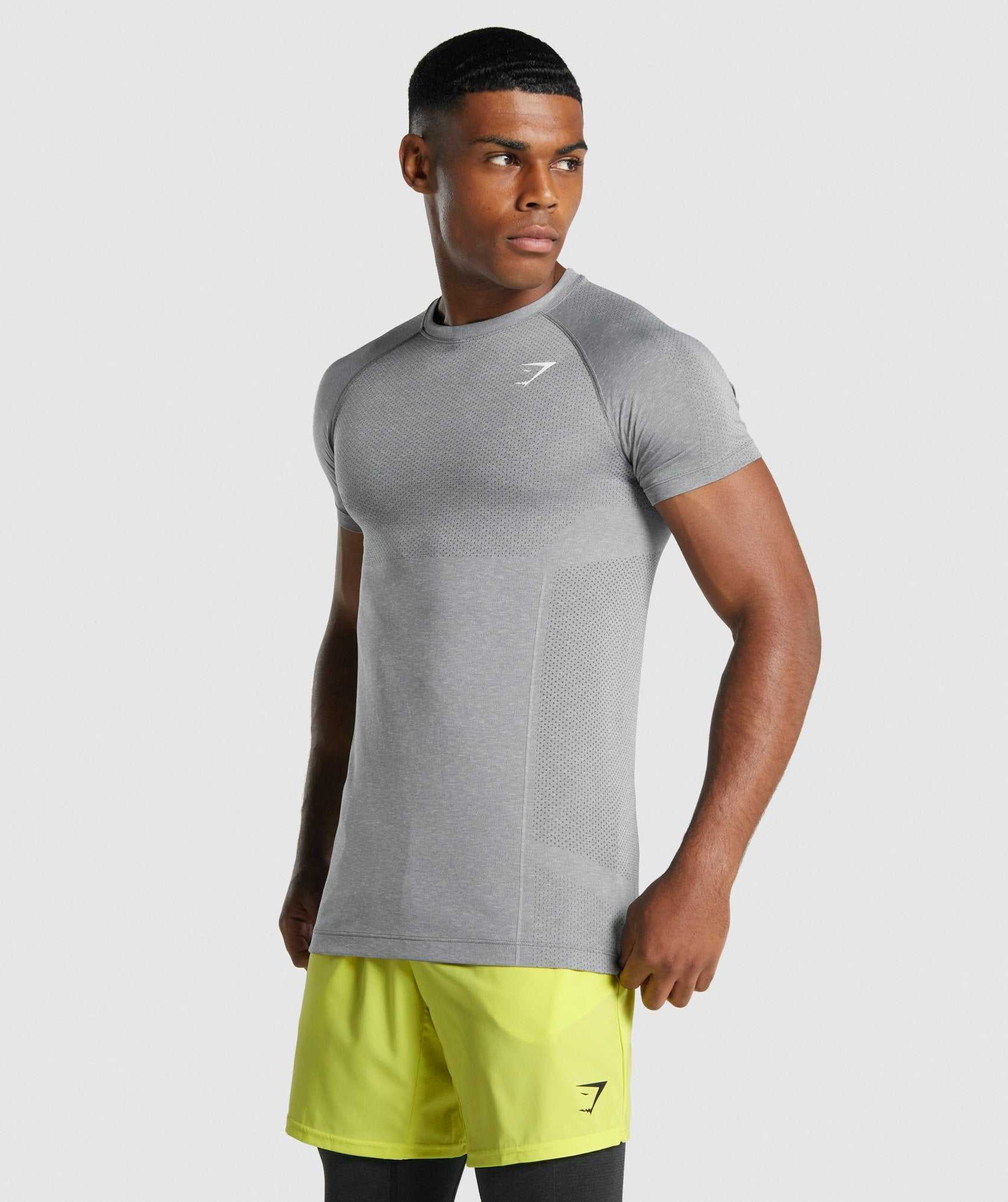 Gymshark Vital Light Seamless T-shirts Grijs | OWGU51640