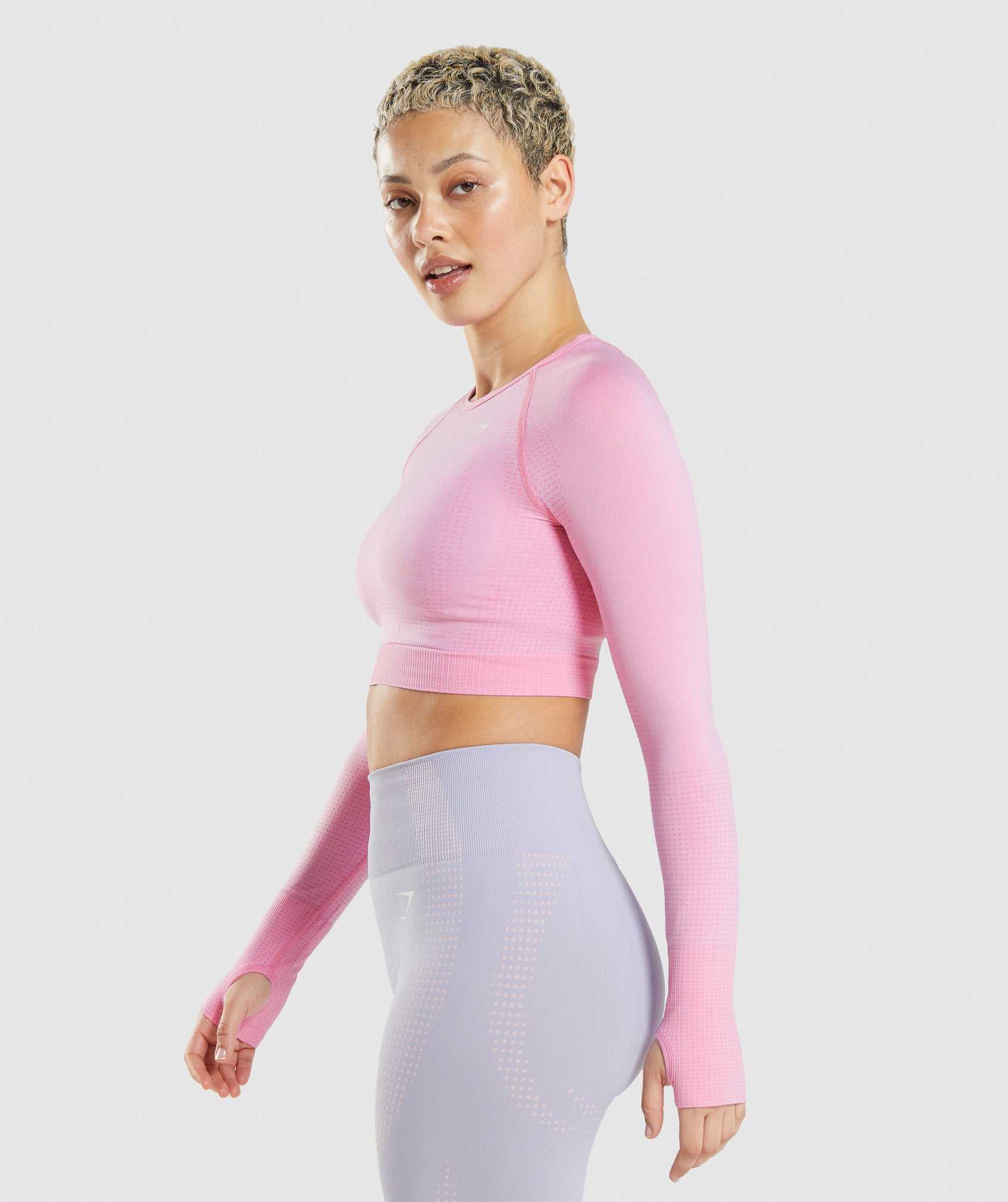 Gymshark Vital Seamless 2.0 Crop Topjes Roze | BAYH57291