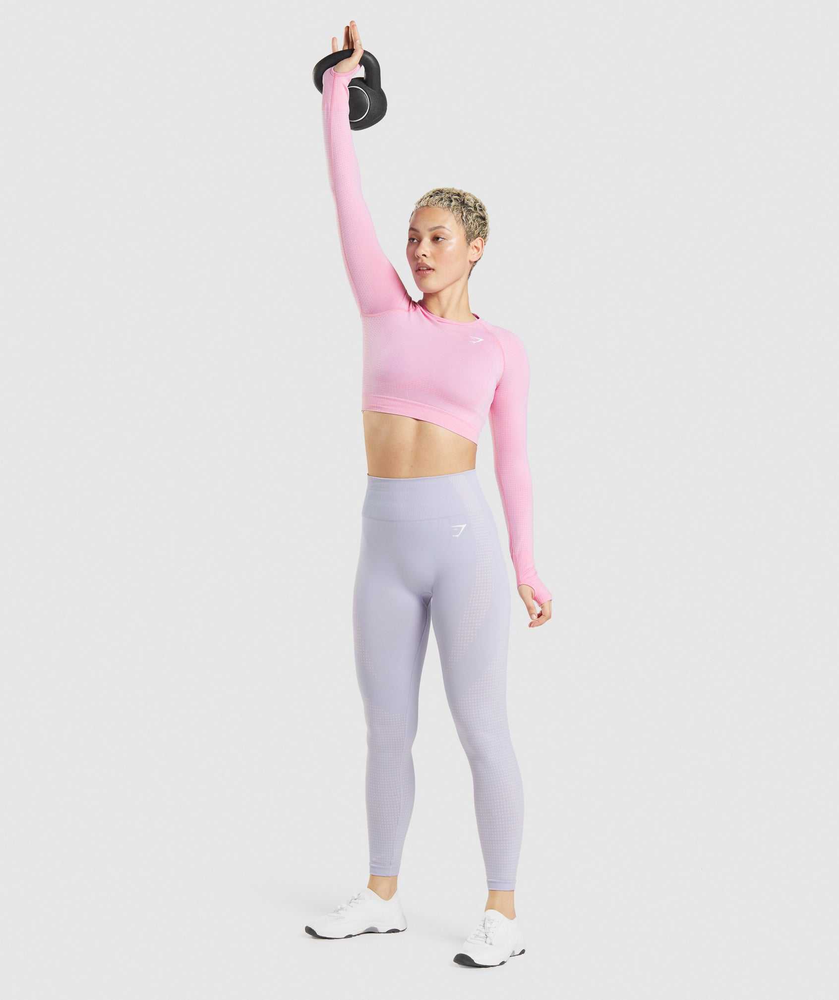 Gymshark Vital Seamless 2.0 Crop Topjes Roze | BAYH57291