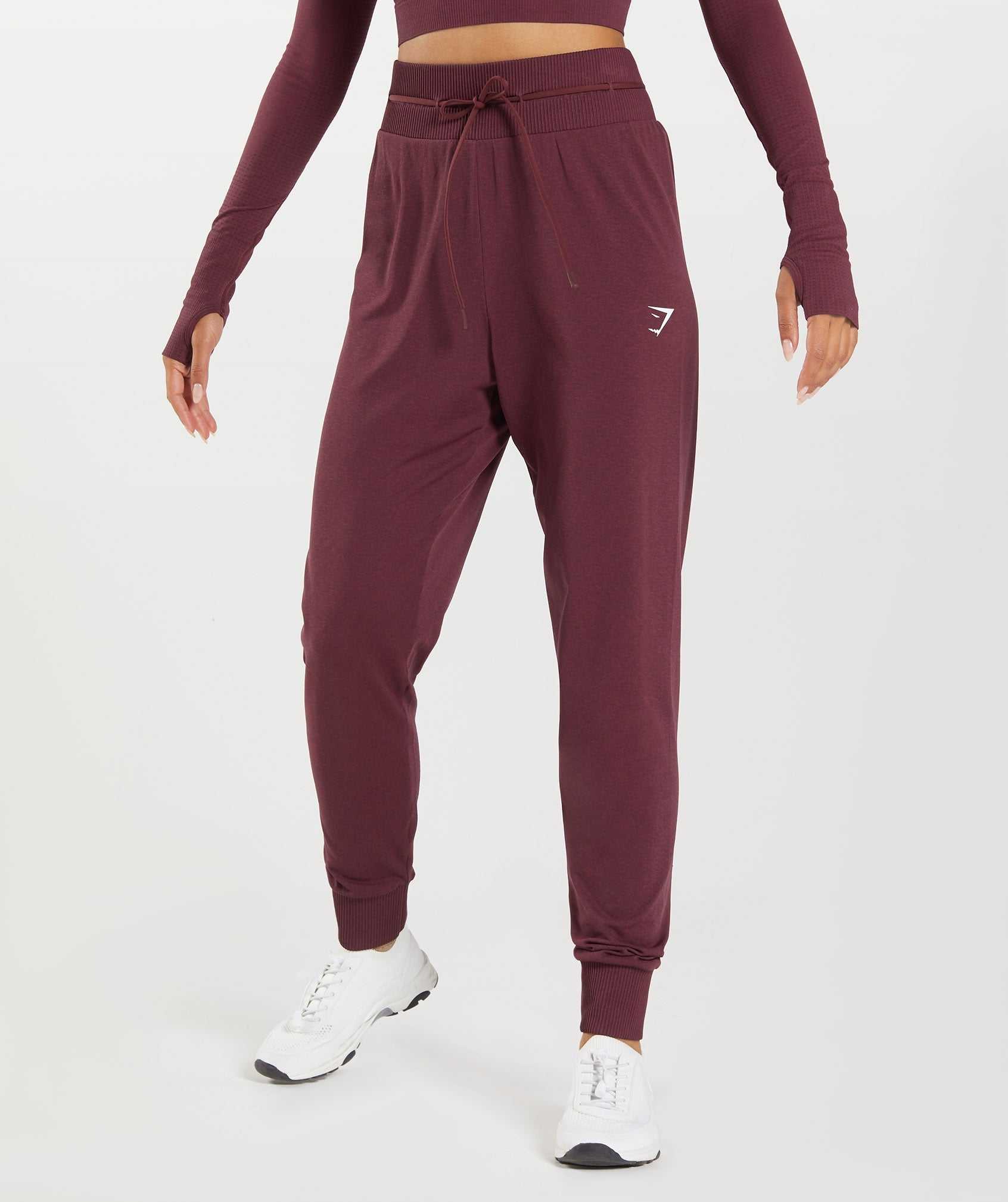 Gymshark Vital Seamless 2.0 Joggingbroeken Bordeaux | NEQS30971