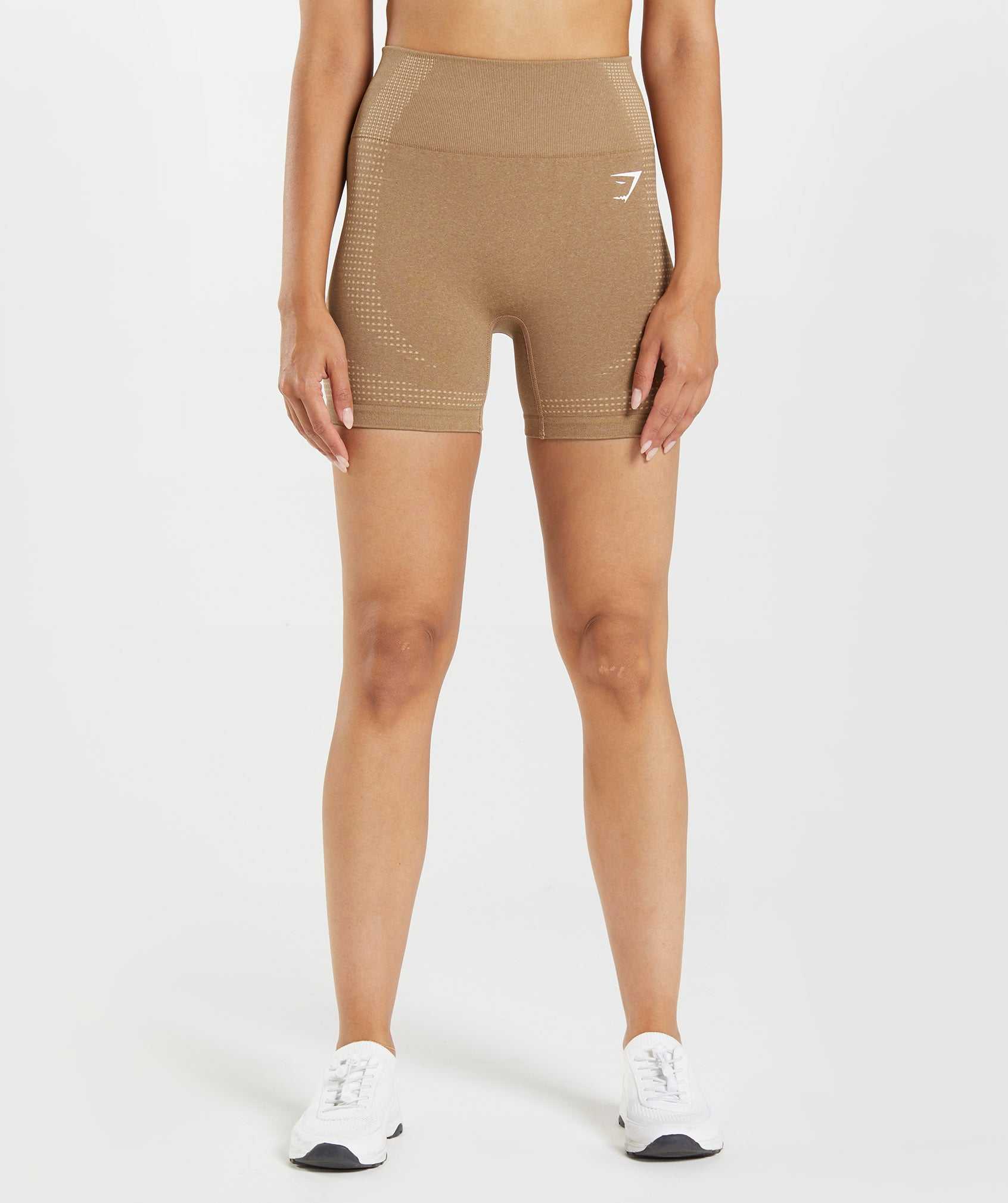 Gymshark Vital Seamless 2.0 Korte Broek Beige | LMCR15028