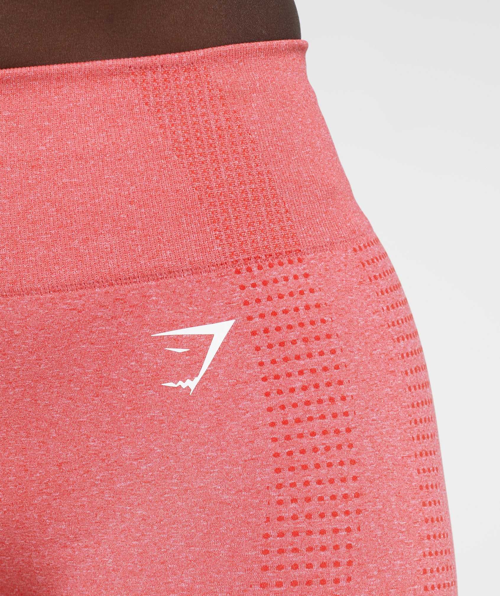 Gymshark Vital Seamless 2.0 Korte Broek Rood | YANO48901