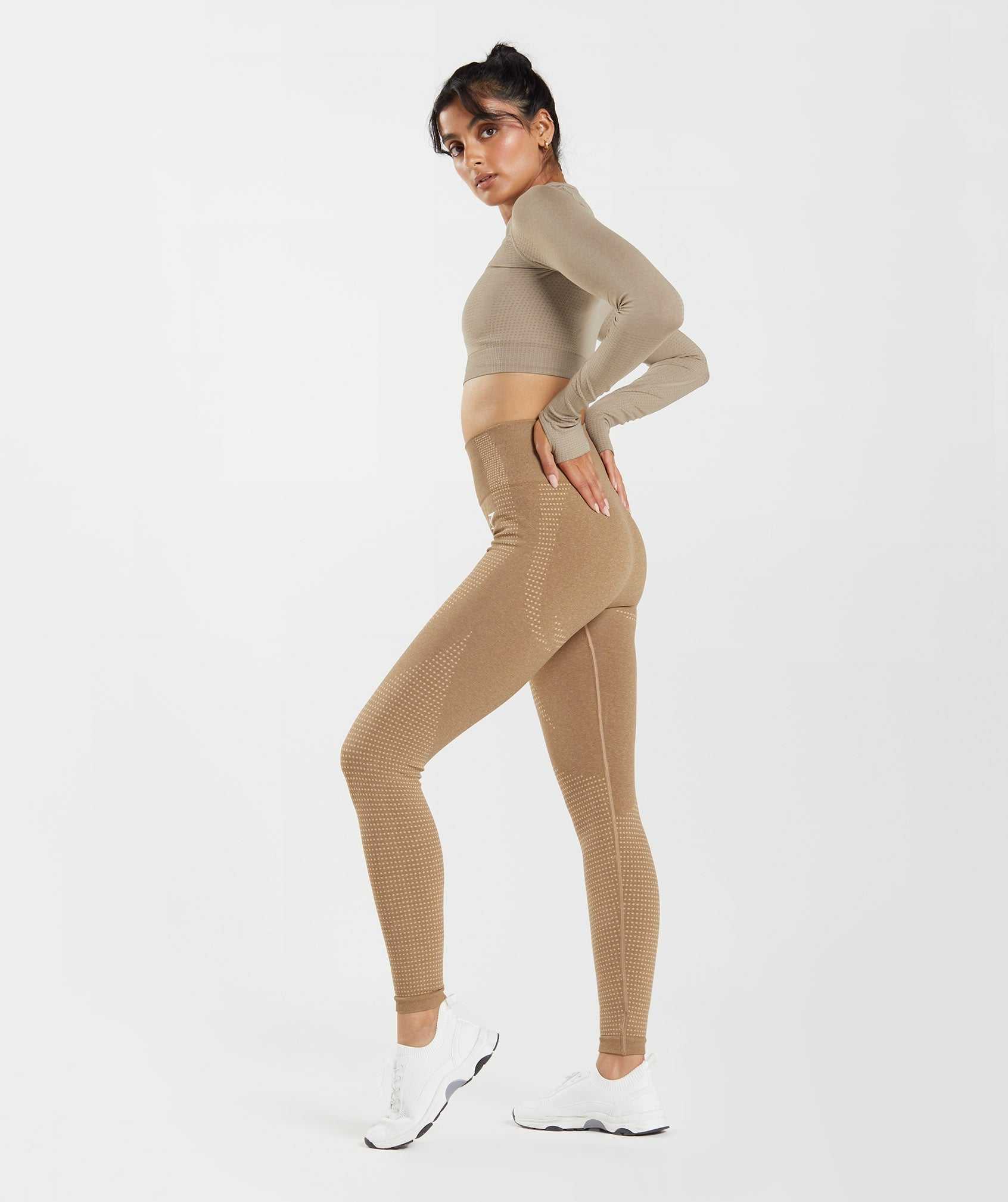 Gymshark Vital Seamless 2.0 Leggings Beige | WYSH19364