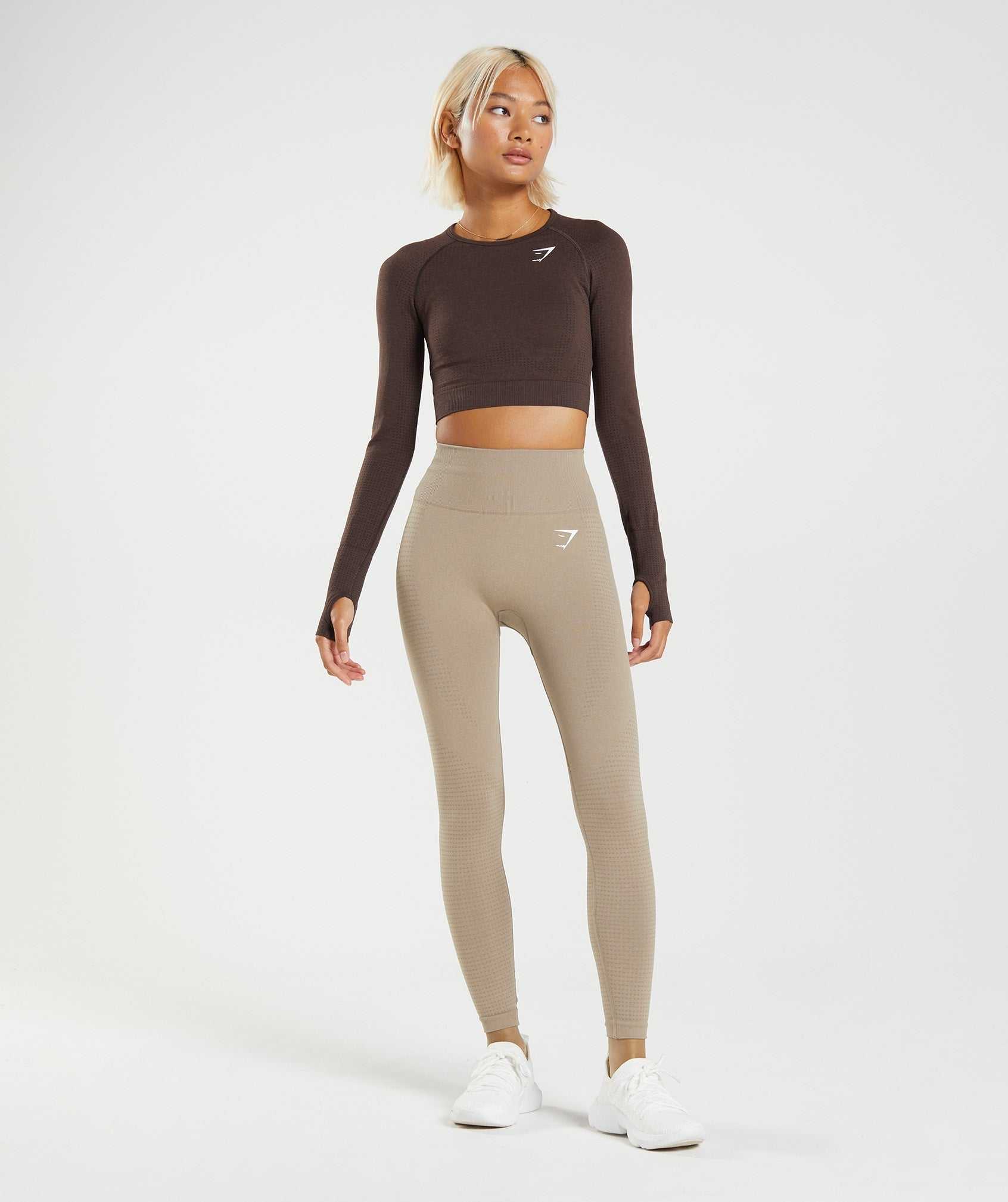 Gymshark Vital Seamless 2.0 Leggings Lichtgeel Bruin | JVCL38405