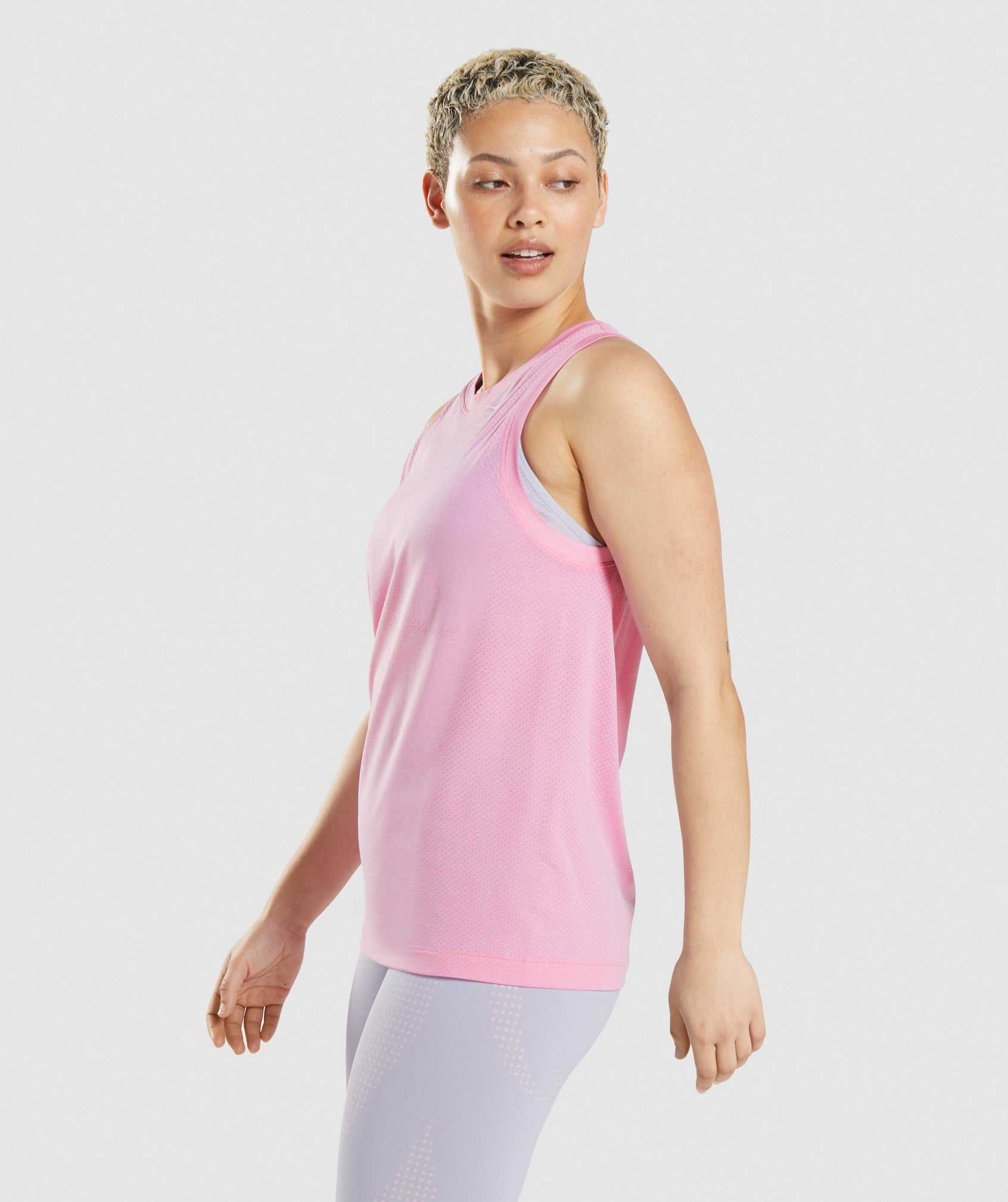 Gymshark Vital Seamless 2.0 Light Loose Tanktop Roze | VDSG82049