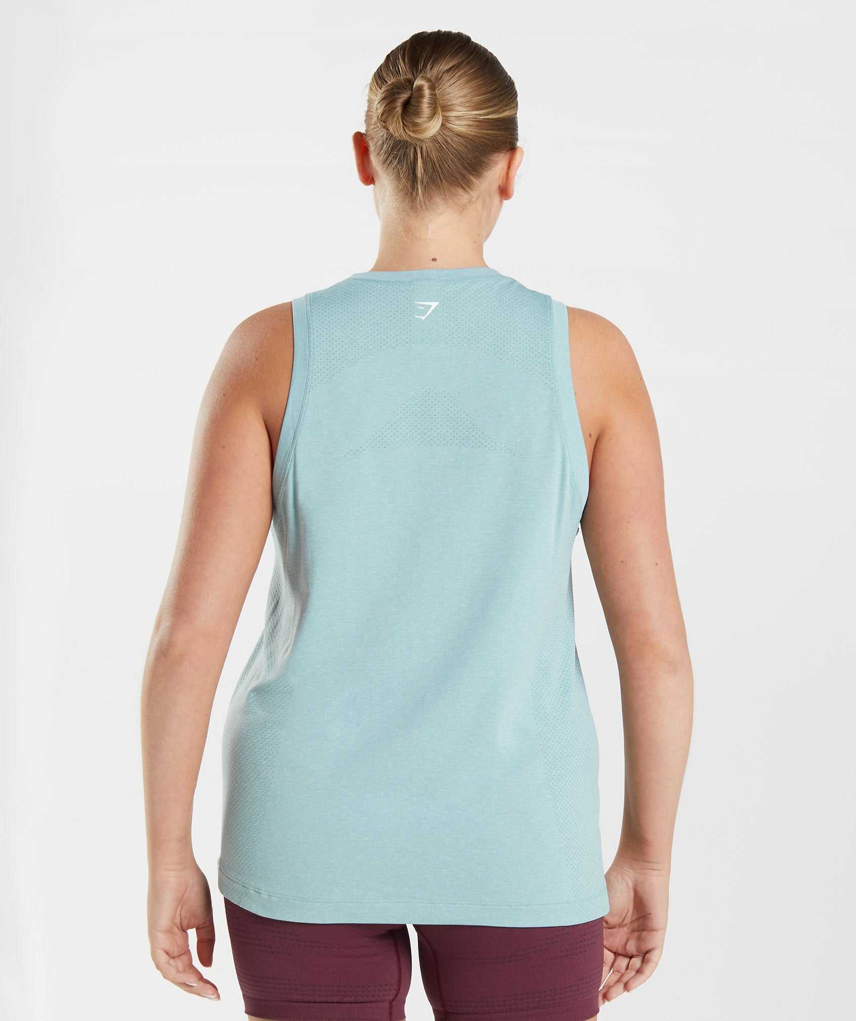 Gymshark Vital Seamless 2.0 Light Tanktop Blauw | KVJB34509