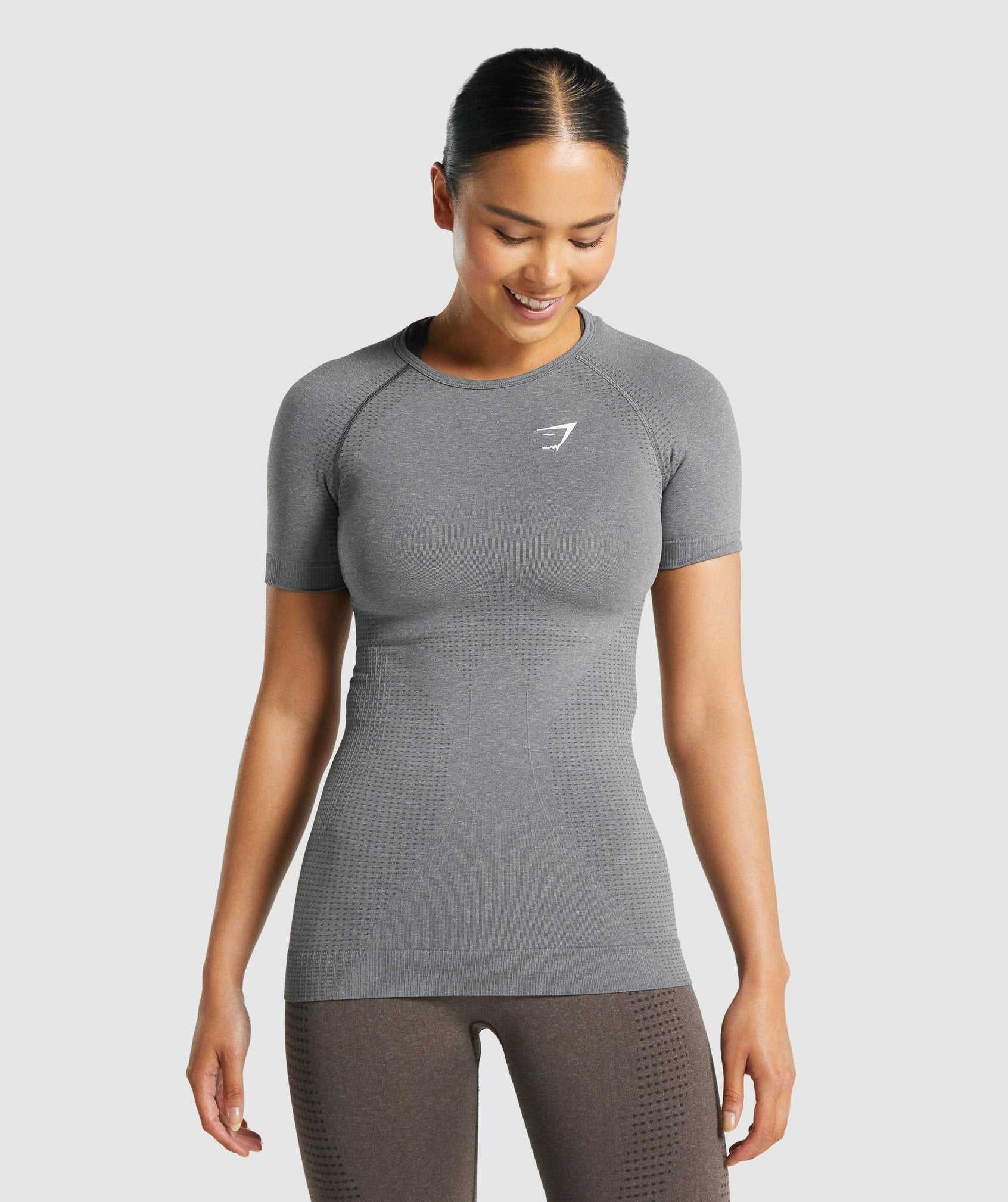 Gymshark Vital Seamless 2.0 T-shirts Grijs | LNSW25489