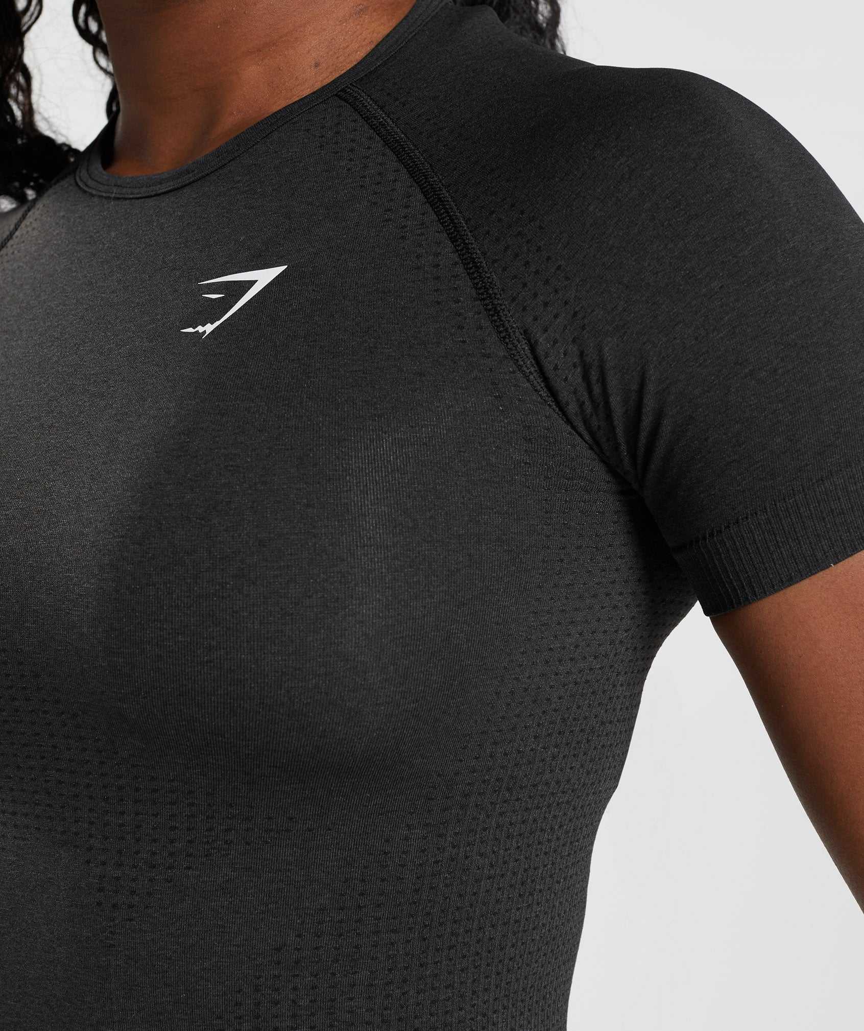 Gymshark Vital Seamless 2.0 T-shirts Zwart | GKTJ16784