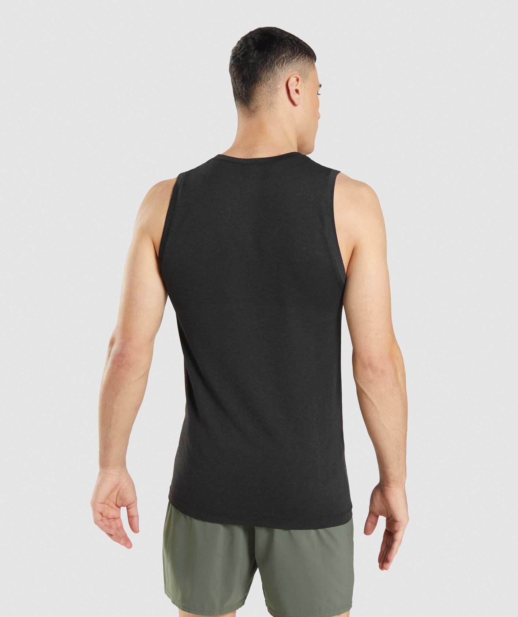 Gymshark Vital Seamless Light Tanktop Zwart | PFDL86143