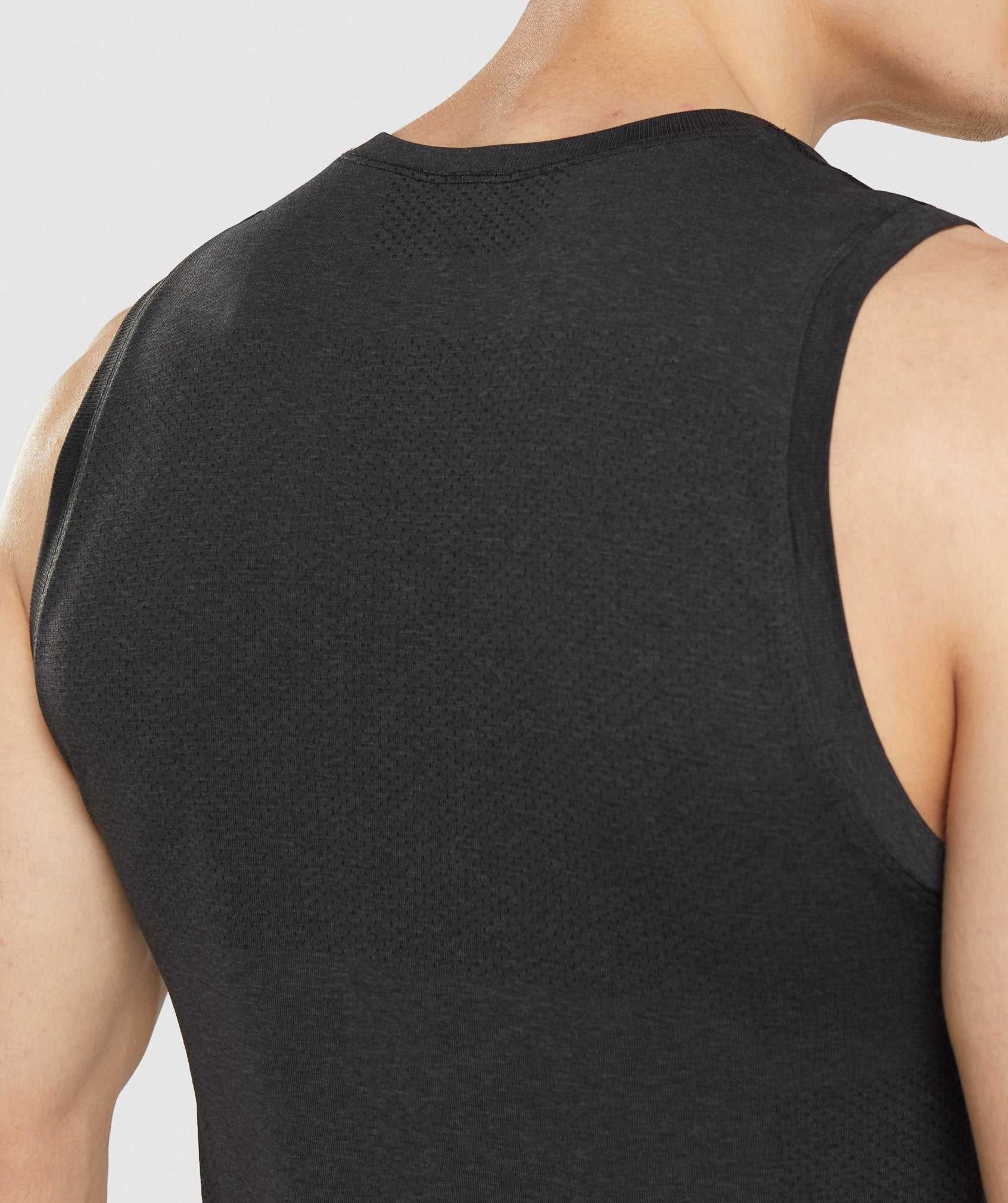 Gymshark Vital Seamless Light Tanktop Zwart | PFDL86143