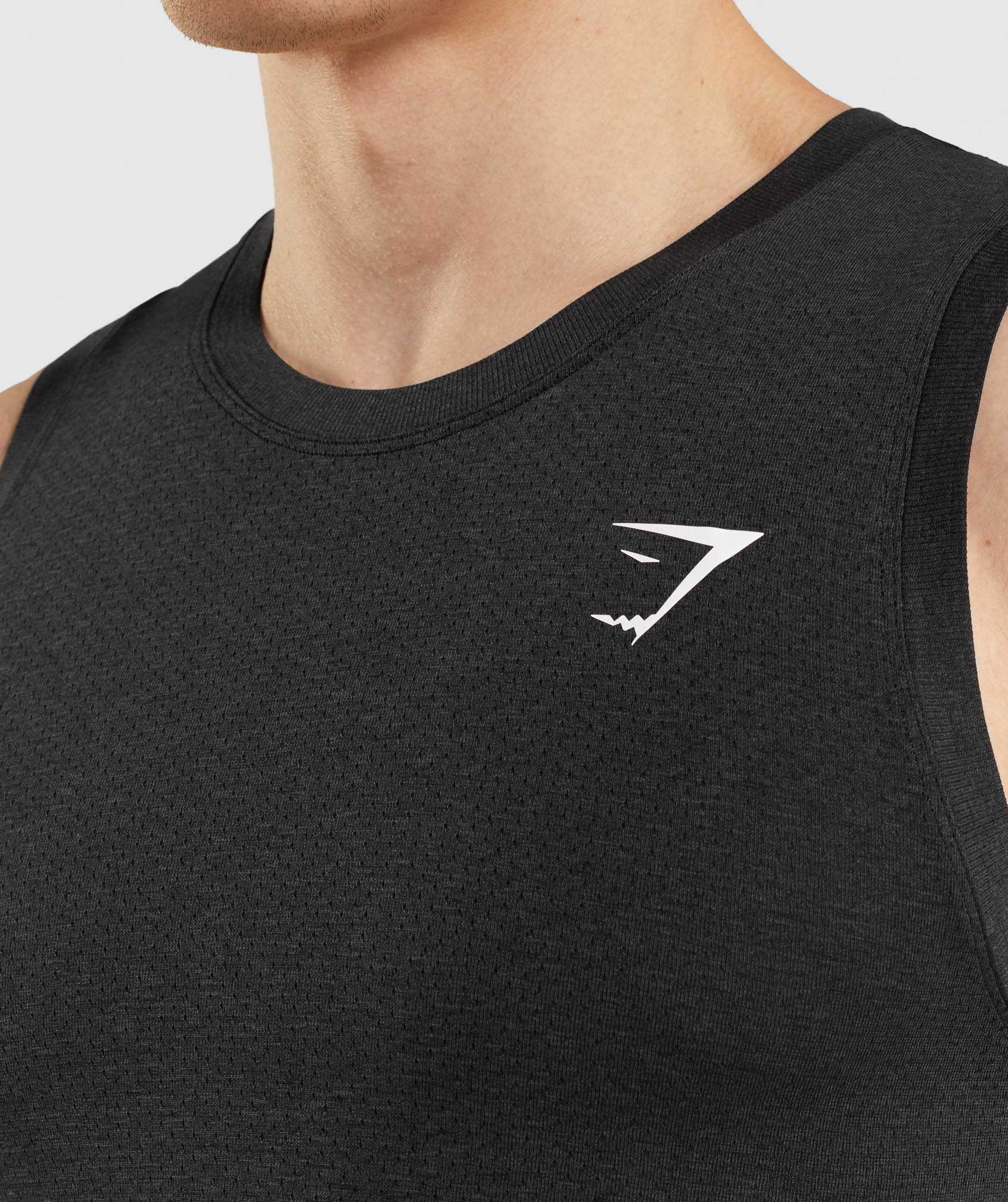 Gymshark Vital Seamless Light Tanktop Zwart | PFDL86143